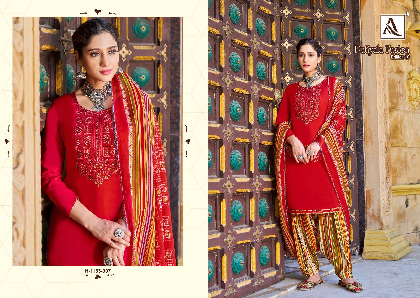 ALOK SUITS PATIYALA FUSION VOL 10 