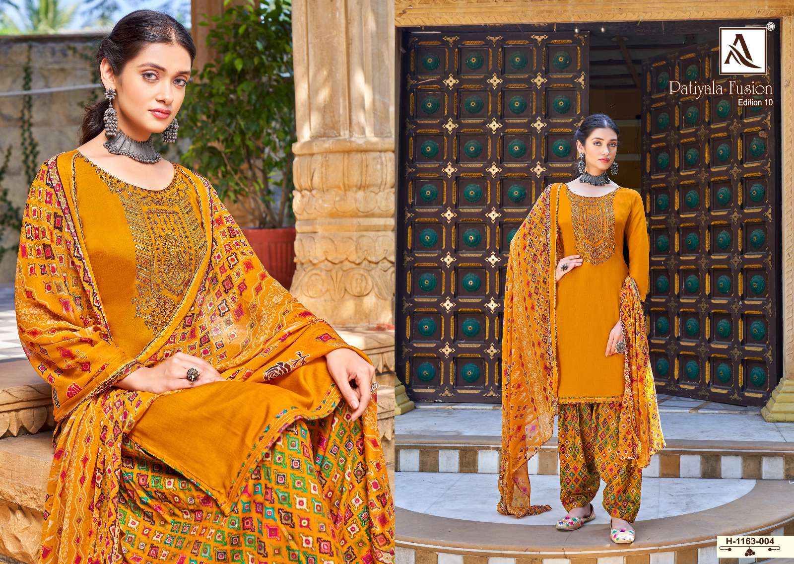 ALOK SUITS PATIYALA FUSION VOL 10 