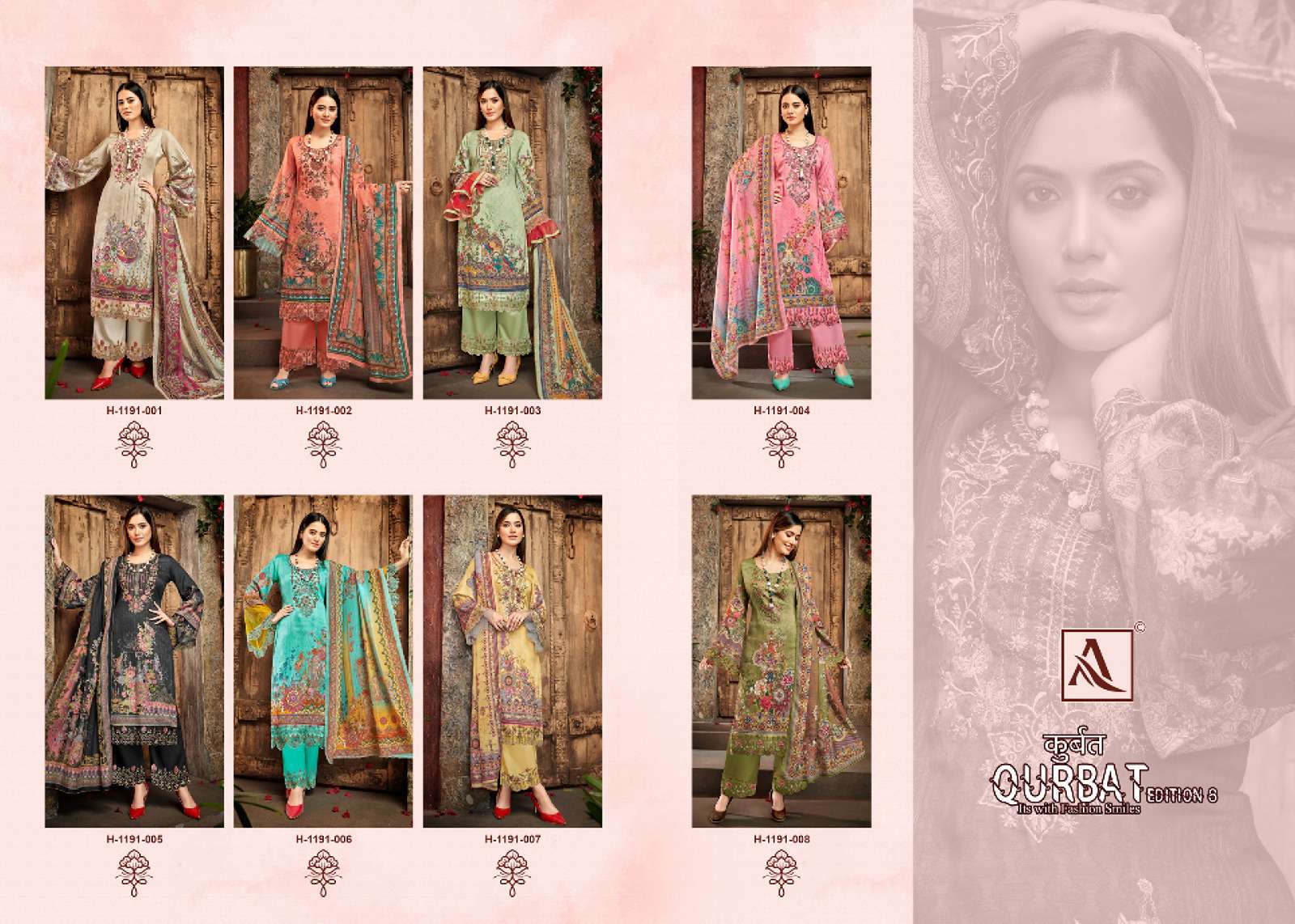 ALOK SUITS QURBAT VOL 8 