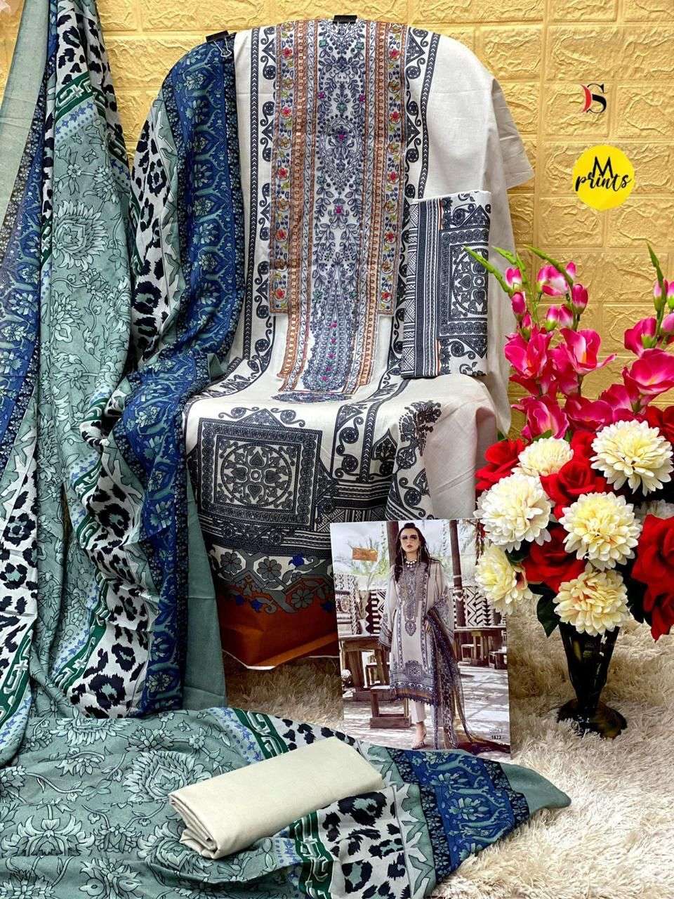 DEEPSY SUITS MARIA B M PRINT 22 VOL 4 D NO 1871 & 1877