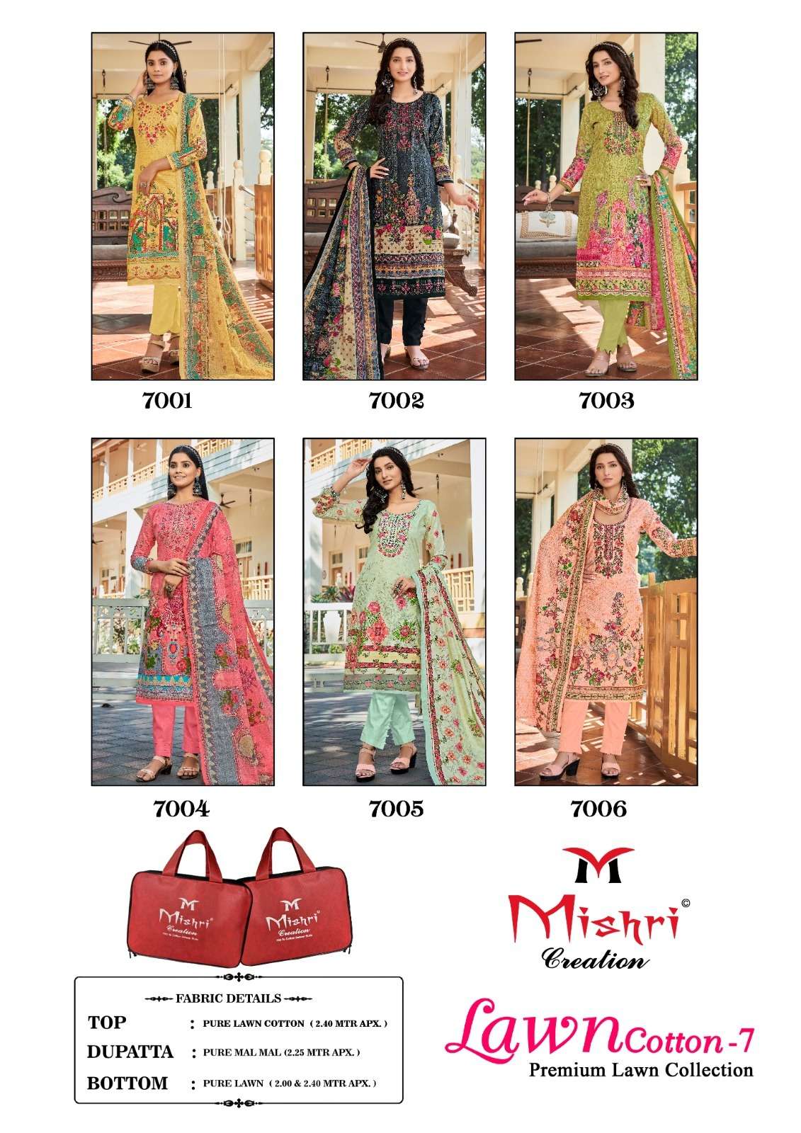 MISHRI CREATION LAWN COTTON VOL 7 