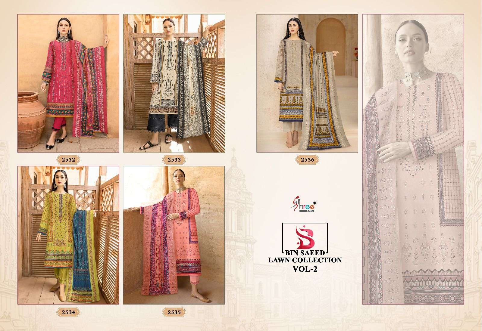 SHREE FABS BIN SAEED LAWN COLLECTION VOL 2