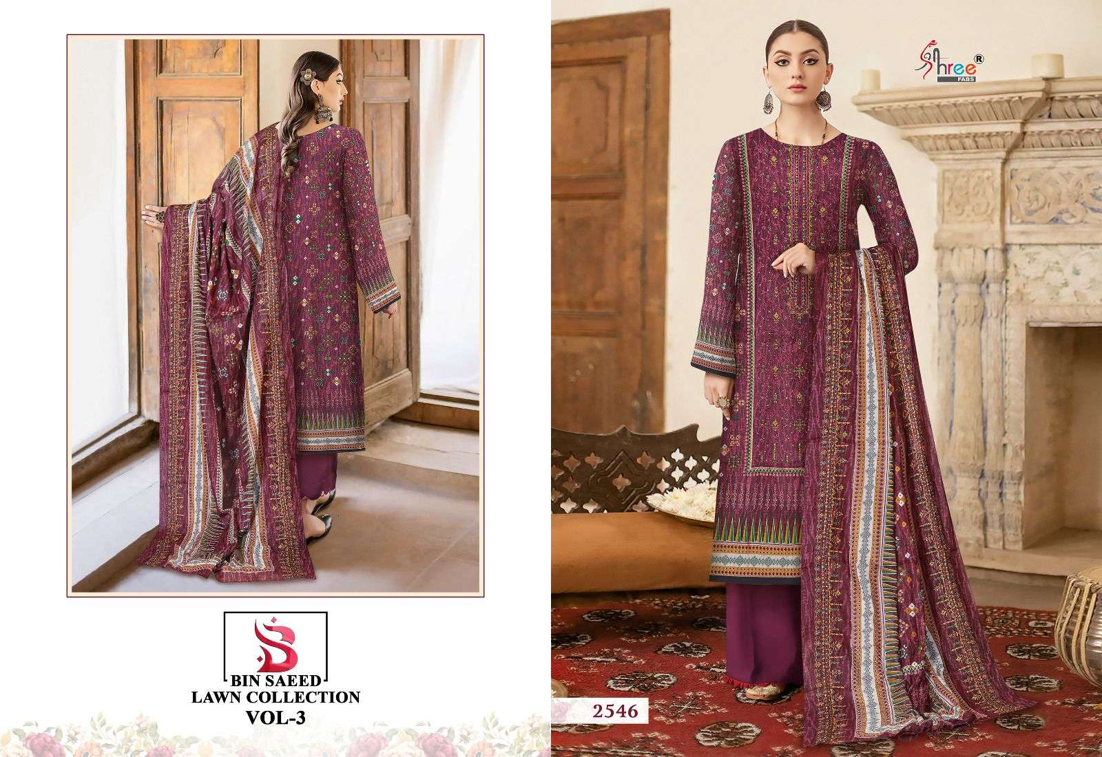 SHREE FABS BIN SAEED LAWN COLLECTION VOL 3 