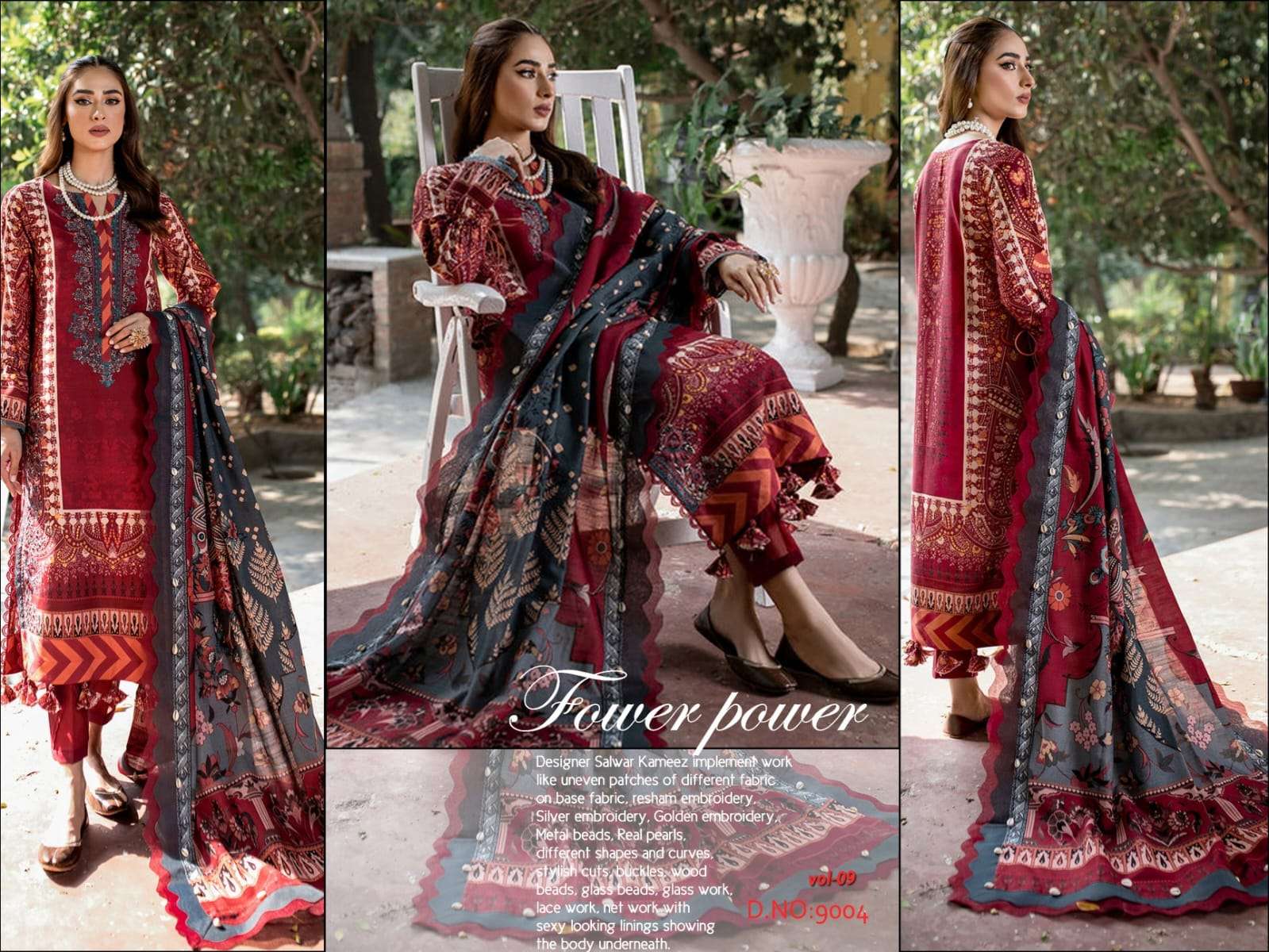 AGHA NOOR LUXURY LAWN COLLECTION VOL 9 