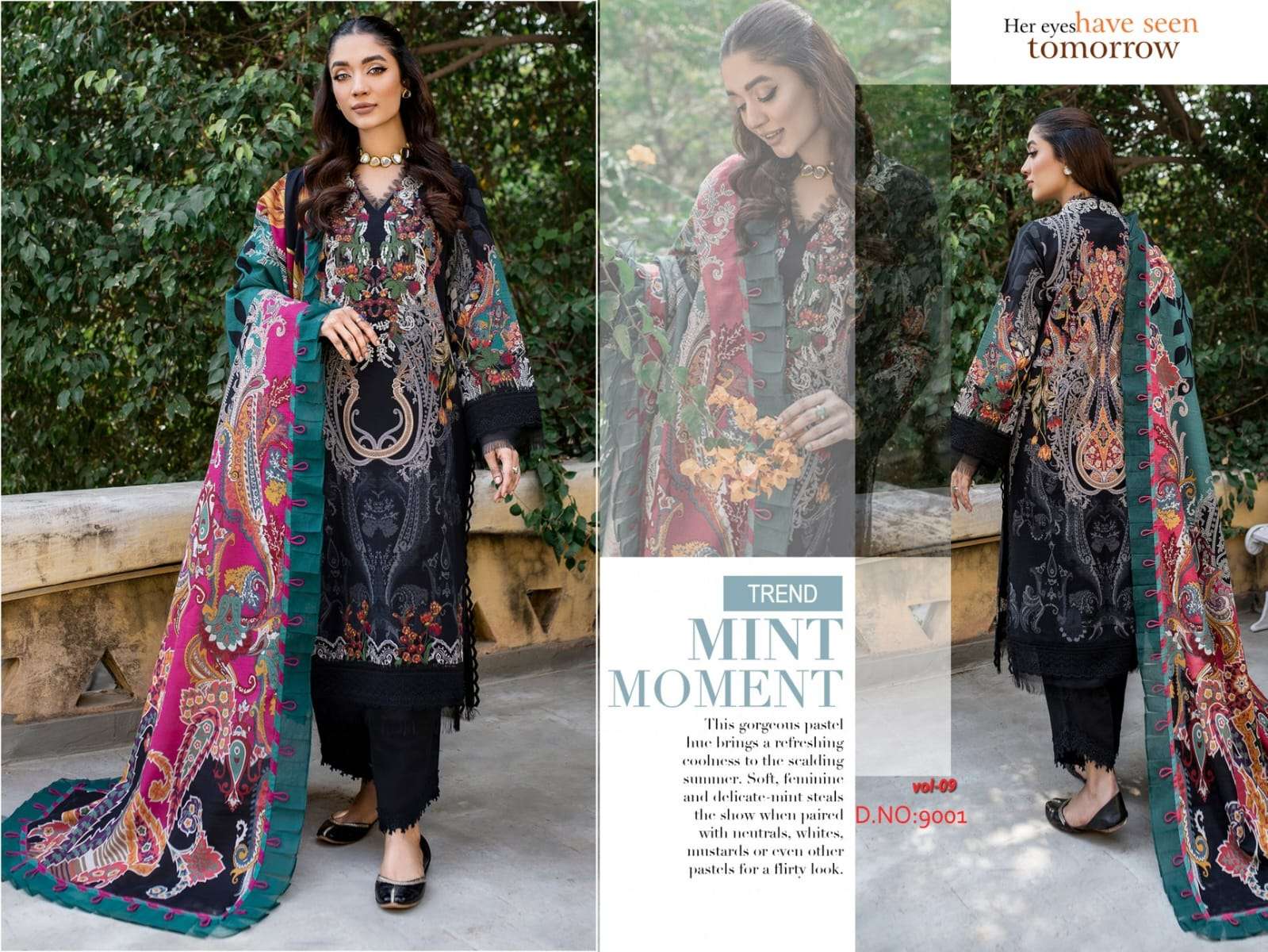 AGHA NOOR LUXURY LAWN COLLECTION VOL 9 