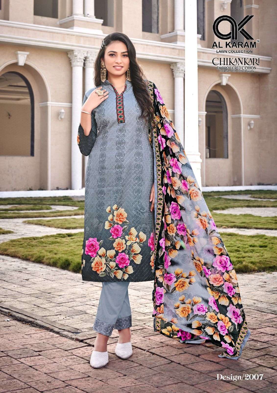 AL KARAM CHIKANKARI EMBROIDERED COTTON COLLECTION VOL 2