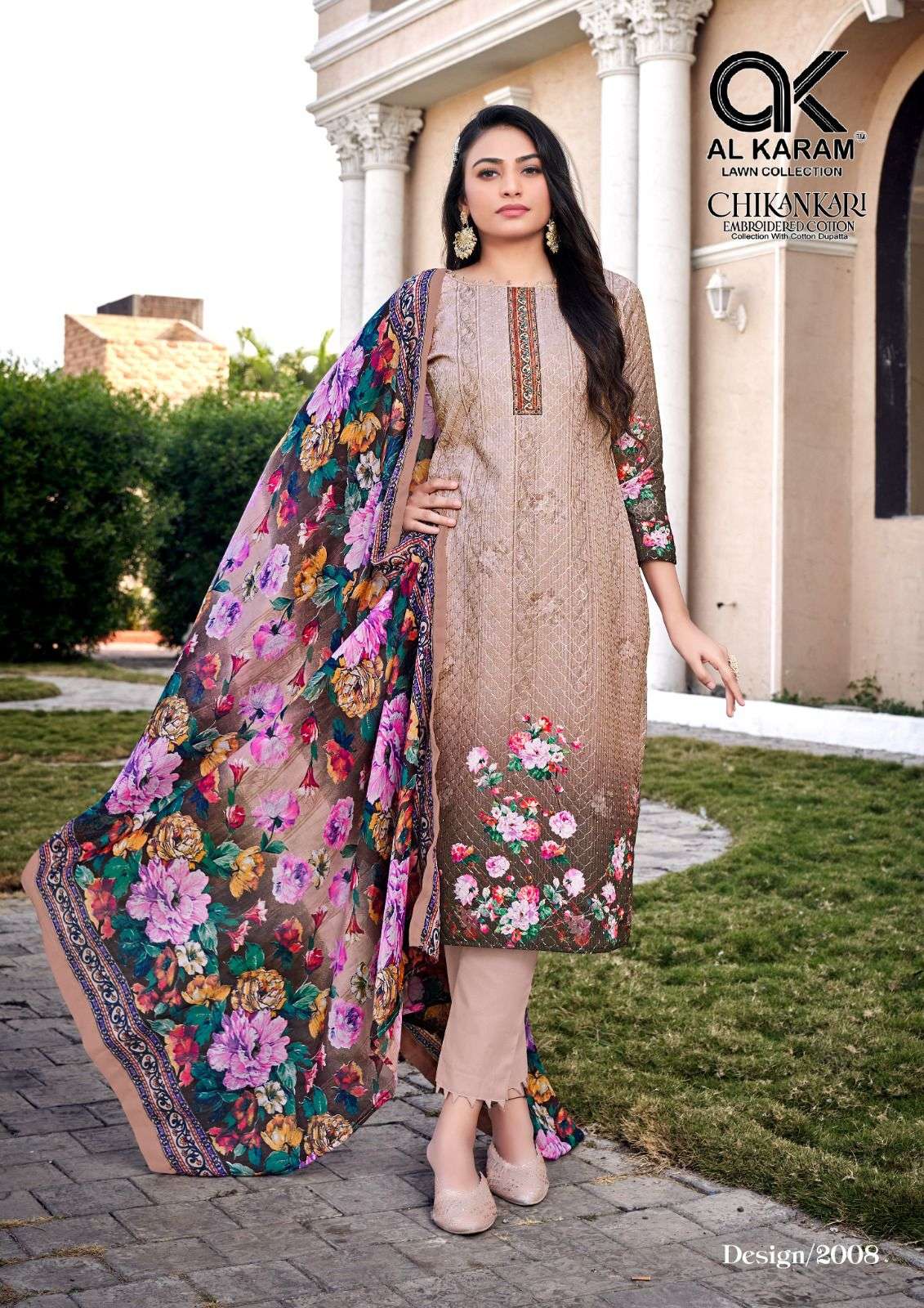 AL KARAM CHIKANKARI EMBROIDERED COTTON COLLECTION VOL 2