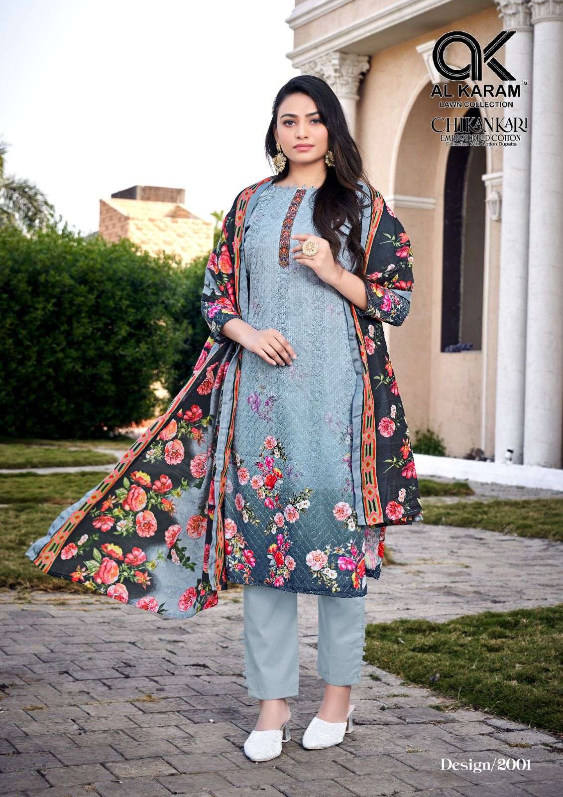 AL KARAM CHIKANKARI EMBROIDERED COTTON COLLECTION VOL 2