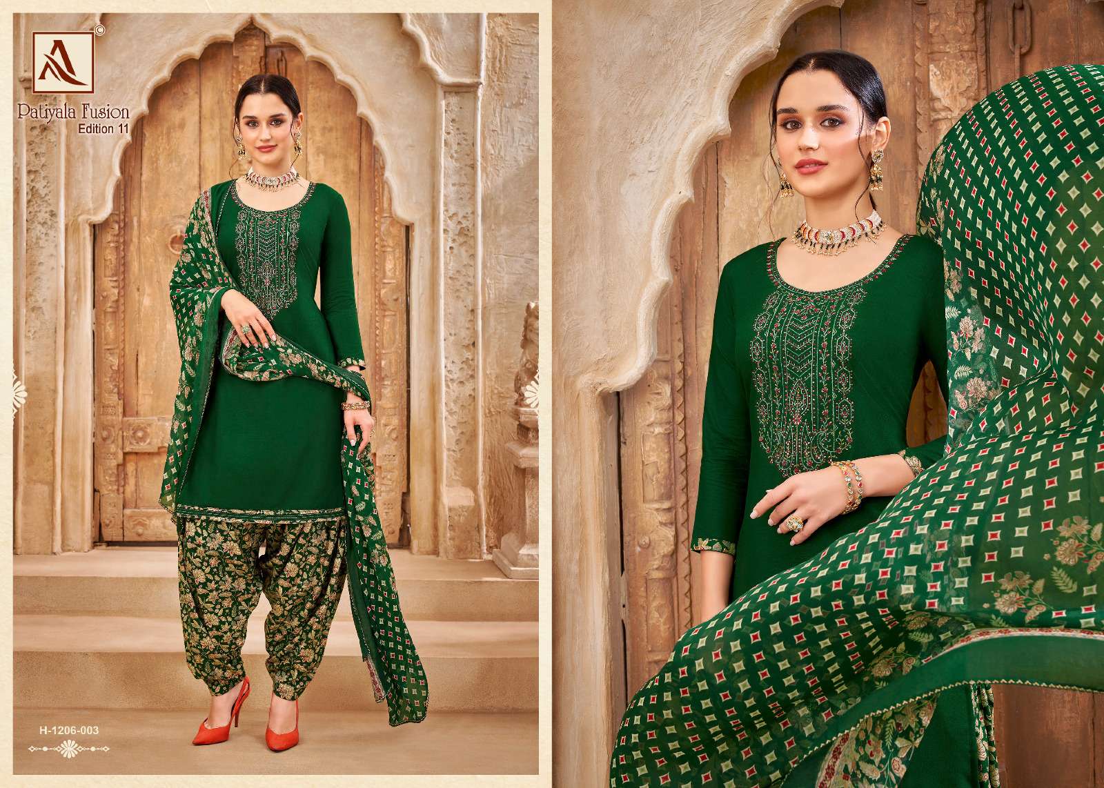 ALOK SUITS PATIYALA FUSION VOL 10 SERIES 2
