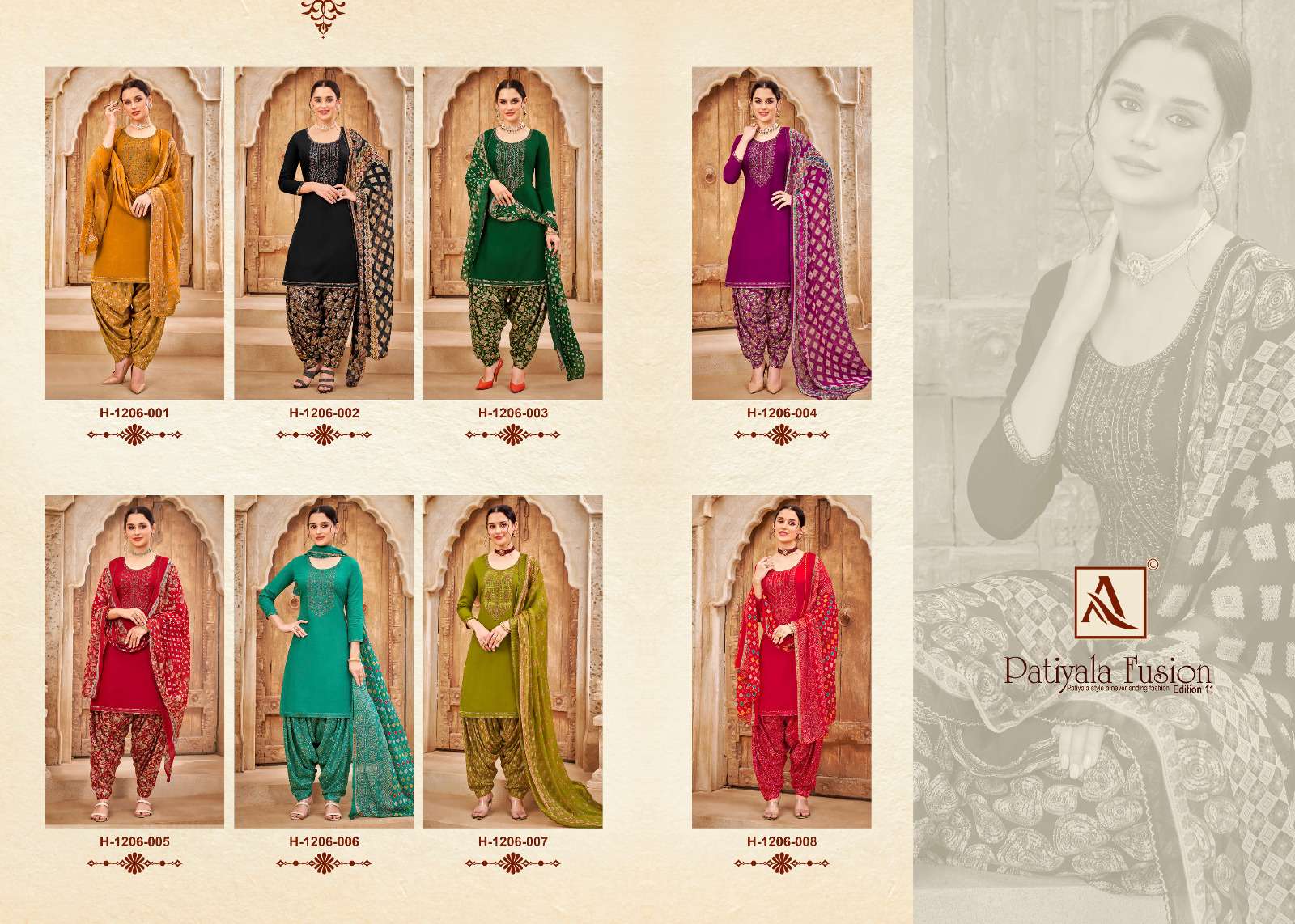 ALOK SUITS PATIYALA FUSION VOL 10 SERIES 2