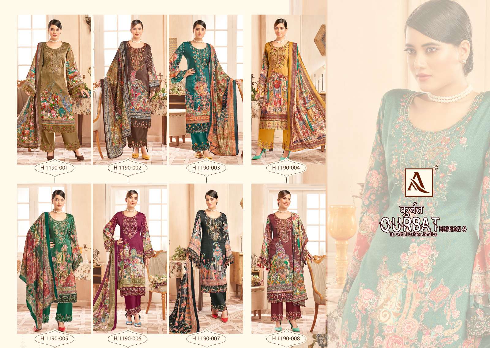 ALOK SUITS QURBAT VOL 9 