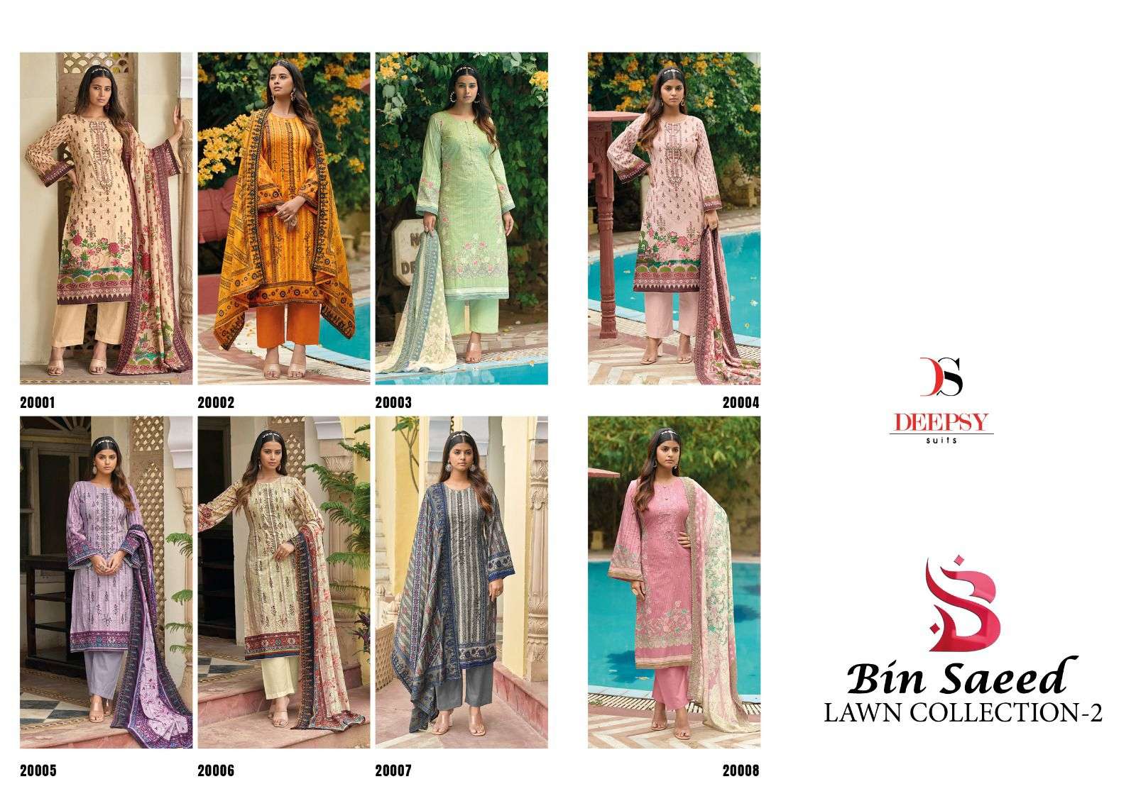 DEEPSY SUITS BIN SAEED LAWN COLLECTION VOL 2