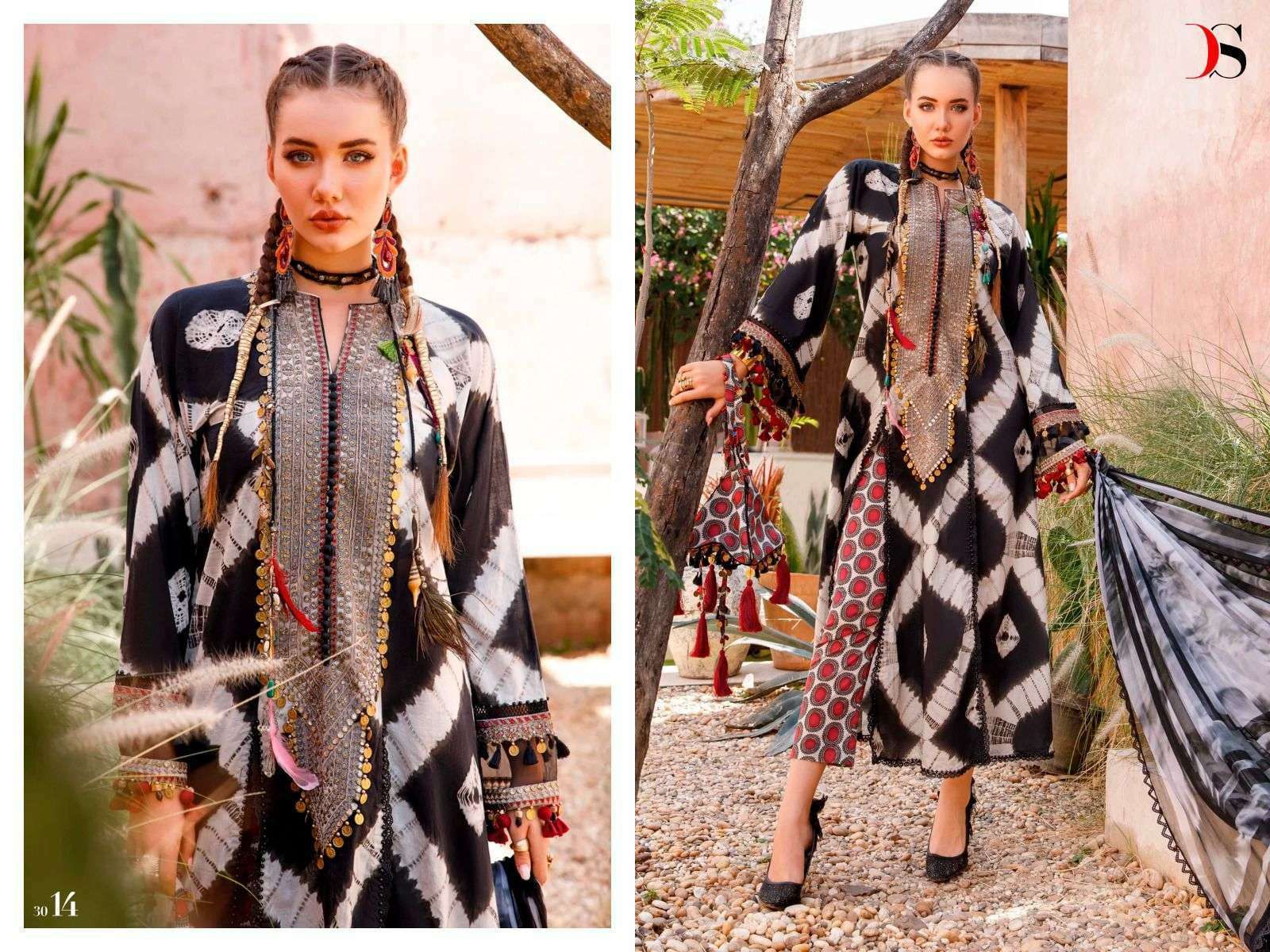 DEEPSY SUITS MARIA B M PRINTS SPRING SUMMER 23