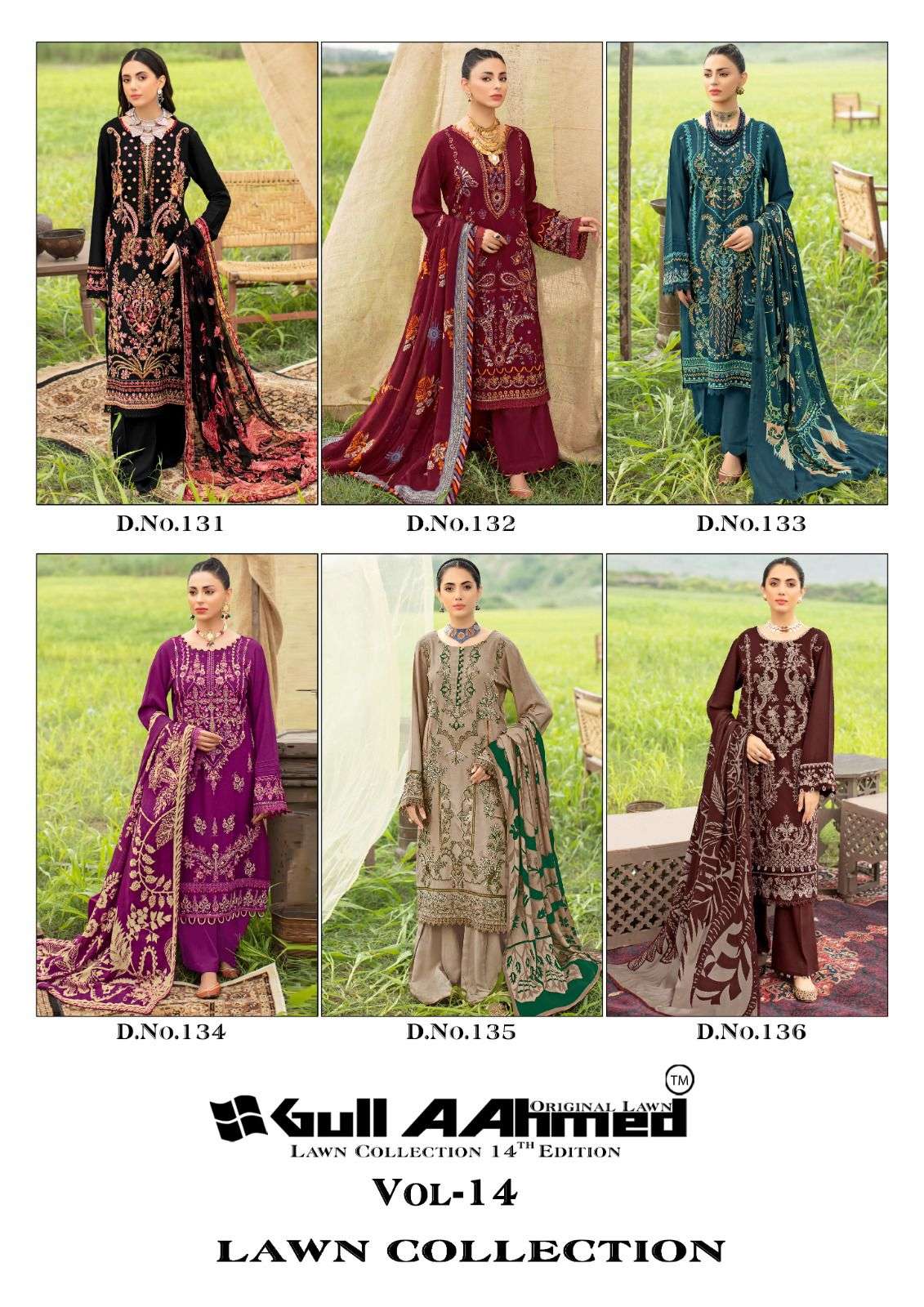 GULl AAHMED LAWN COLLECTION VOL 14