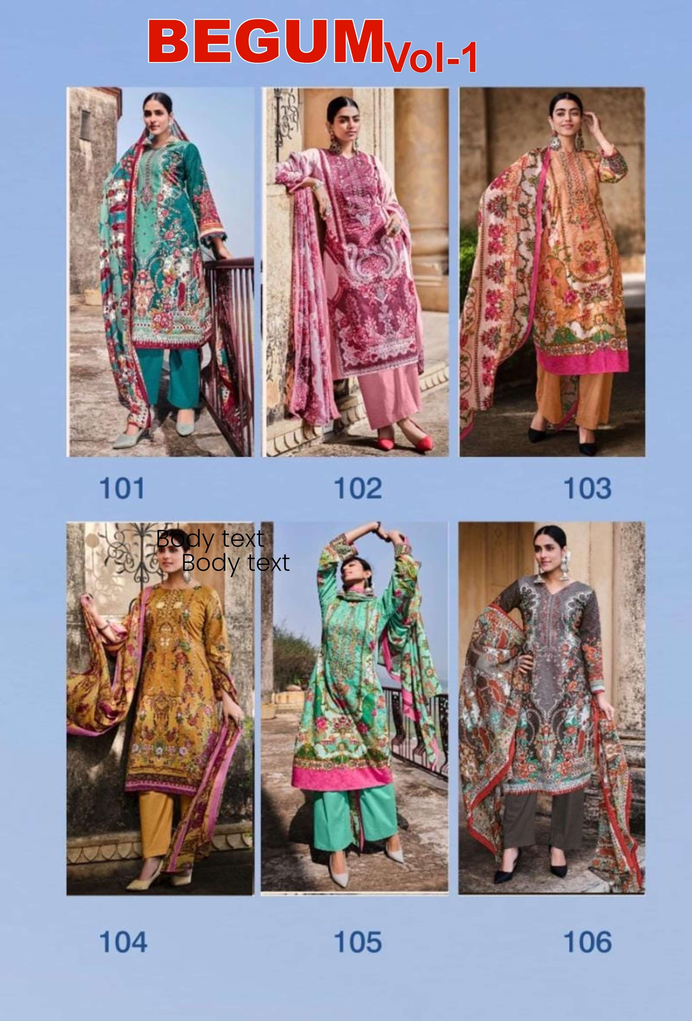 KALYAN DRESSES BEGUM VOL 1 