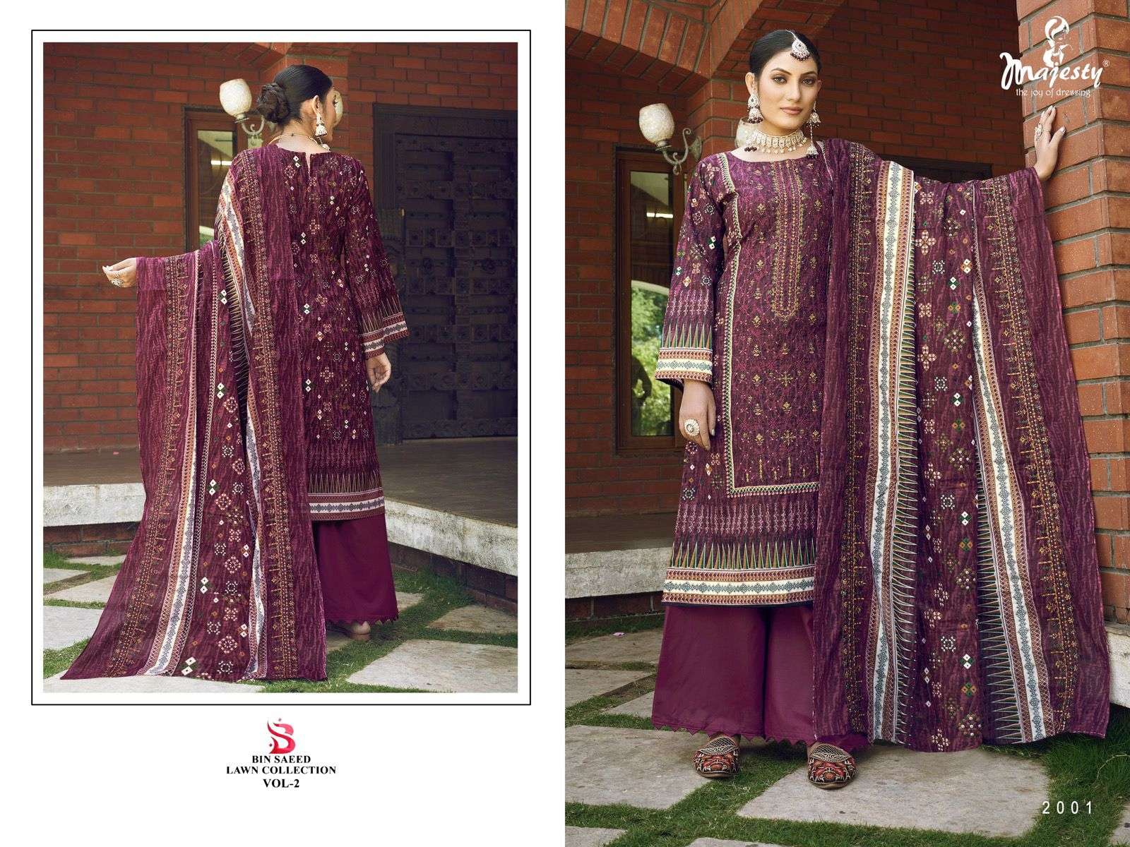  MAJESTY BIN SAEED LAWN COLLECTION VOL 2