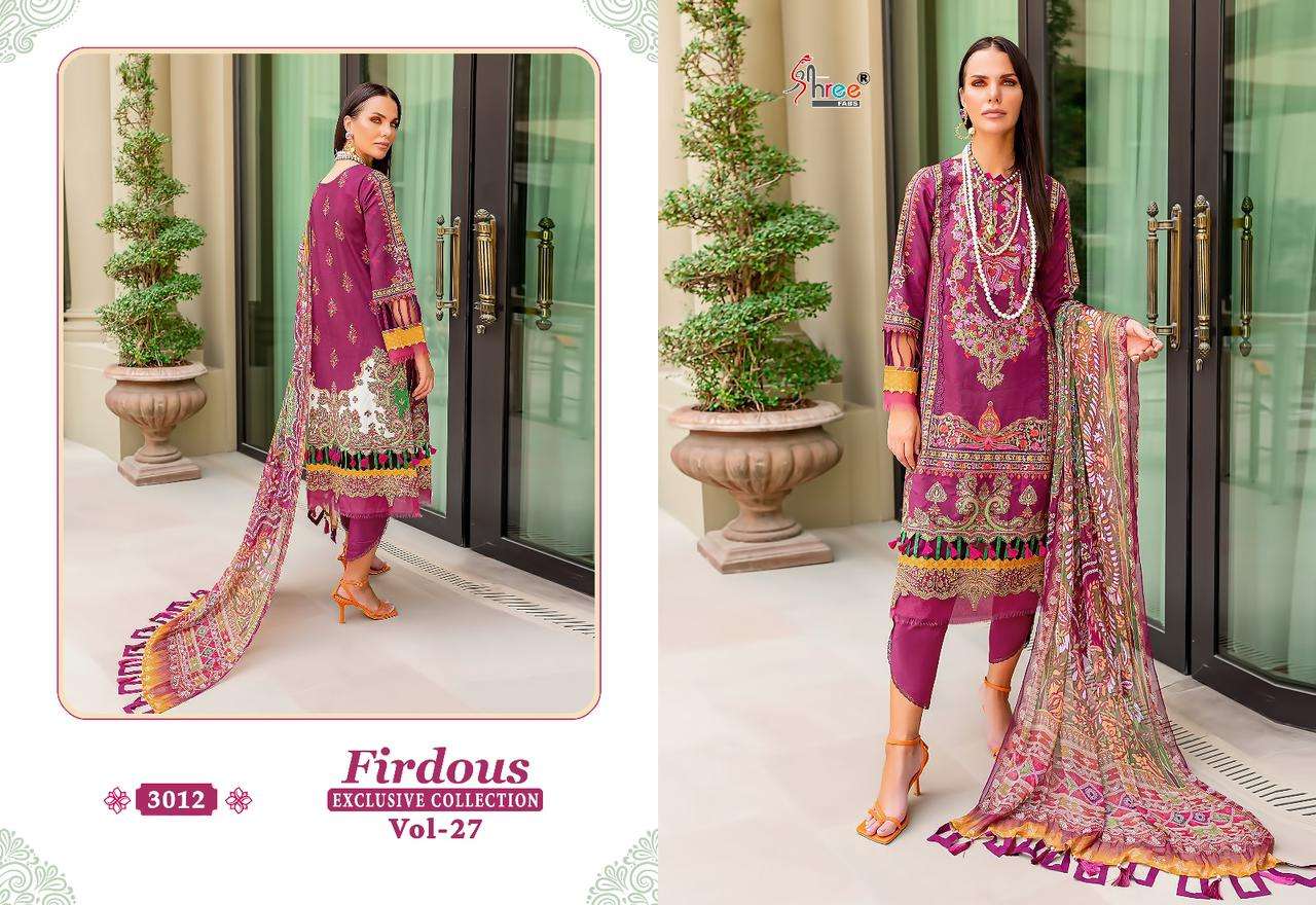 SHREE FABS FIRDOUS EXCLUSIVE COLLECTION VOL 27