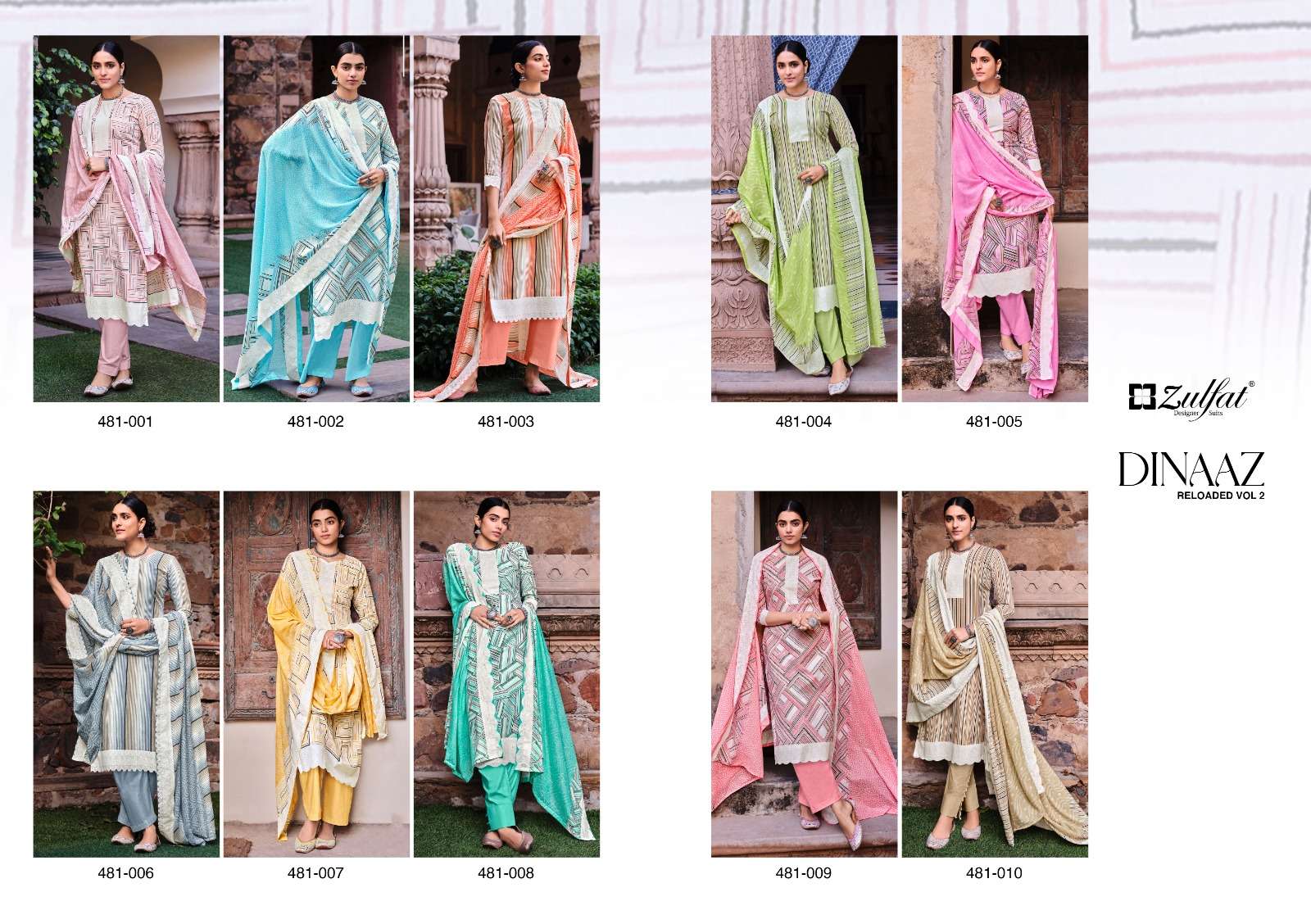 ZULFAT DESIGNER SUITS DINAAZ VOL 2