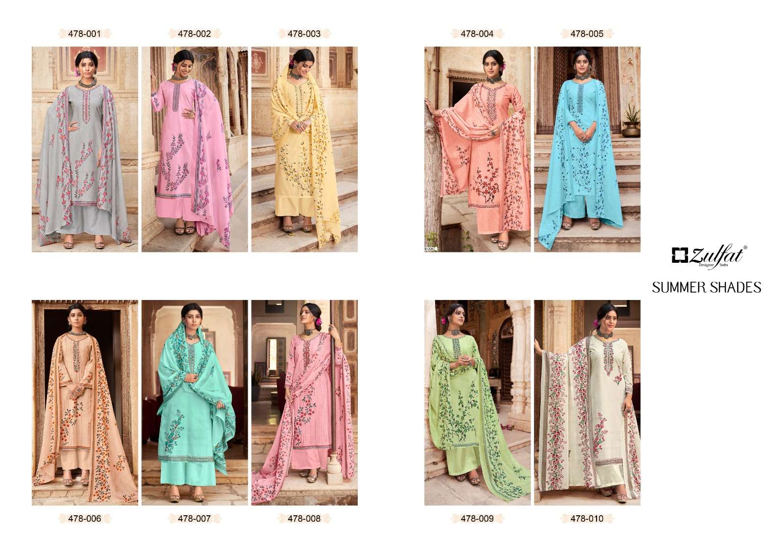 ZULFAT DESIGNER SUITS SUMMER SHADES 