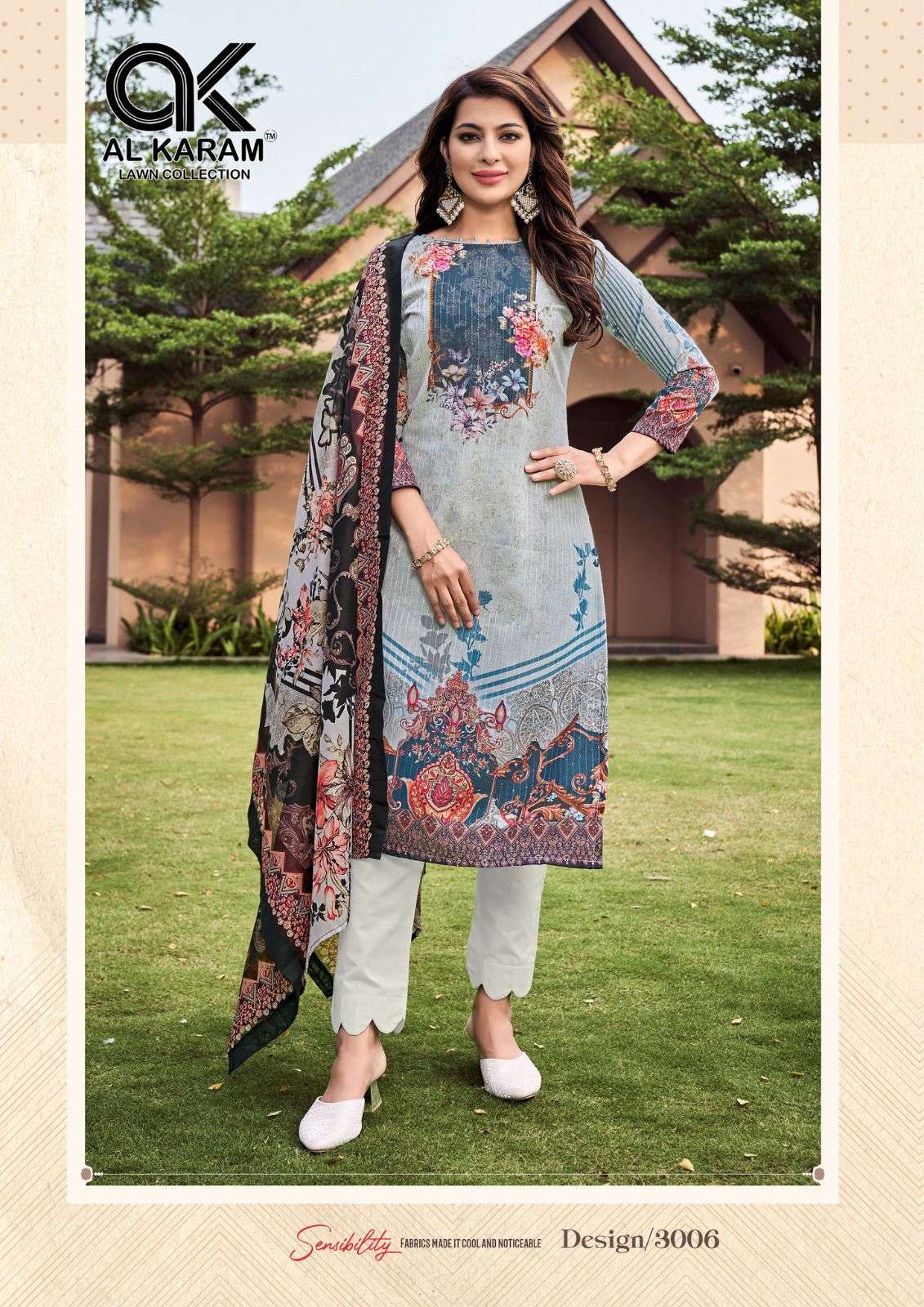 AL KARAM CHIKANKARI EMBROIDERED COTTON COLLECTION VOL 3