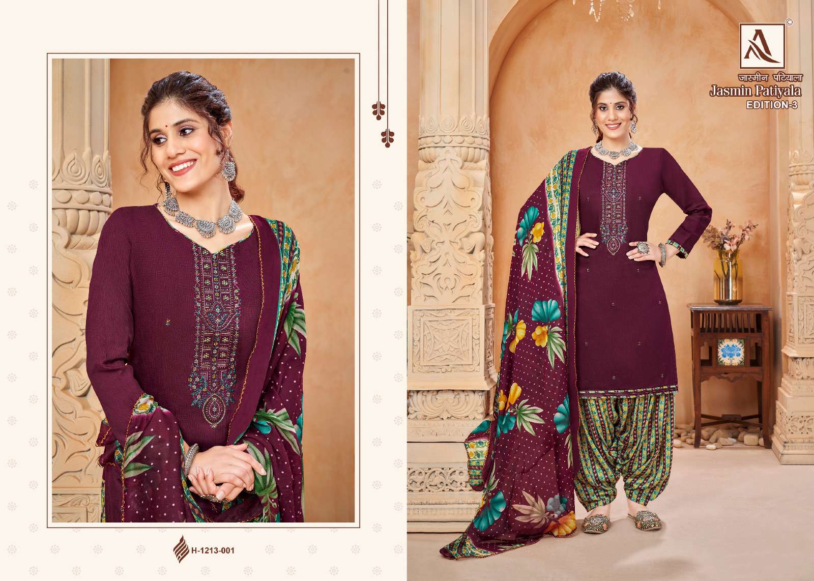 ALOK SUITS JASMIN PATIYALA EDITION VOL 3