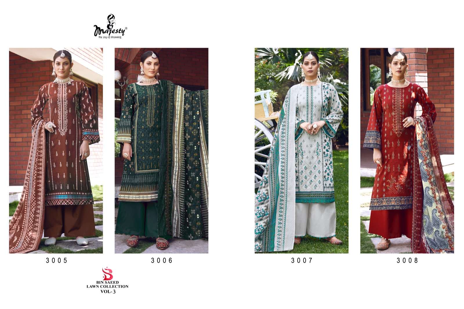 MAJESTY BIN SAEED LAWN COLLECTION VOL 3 
