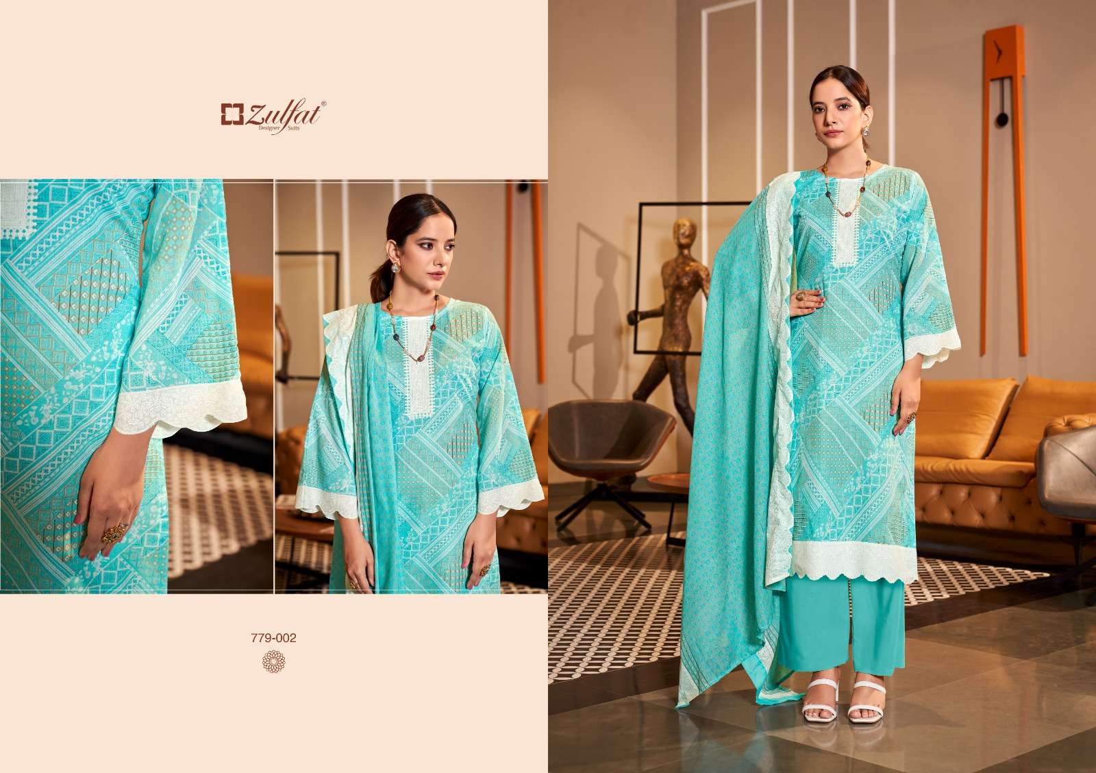 ZULFAT DESIGNER SUITS AFSANA VOL 3 