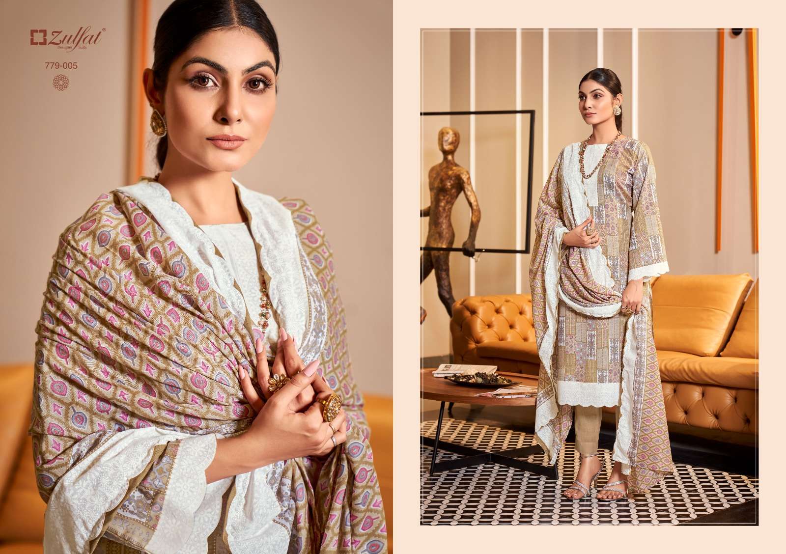 ZULFAT DESIGNER SUITS AFSANA VOL 3 