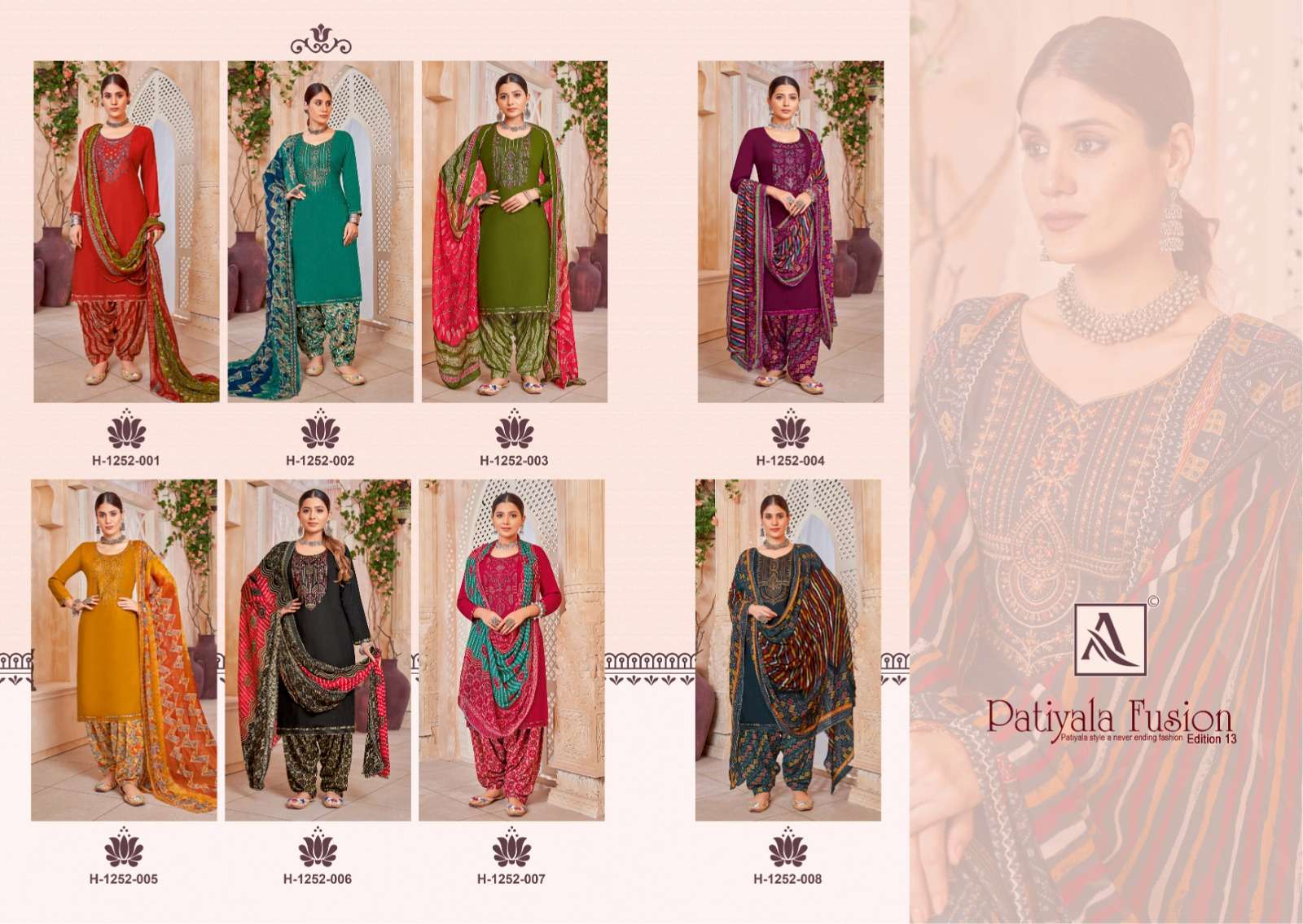 ALOK SUITS PATIYALA FUSION VOL 13