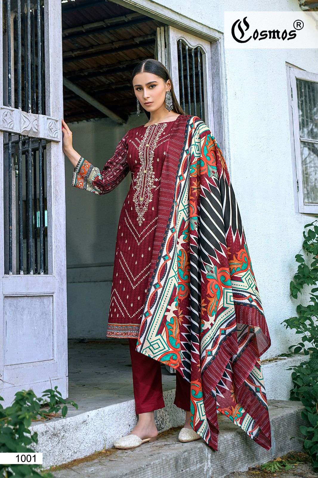 COSMOS FASHION NOOR EMBROIDERED