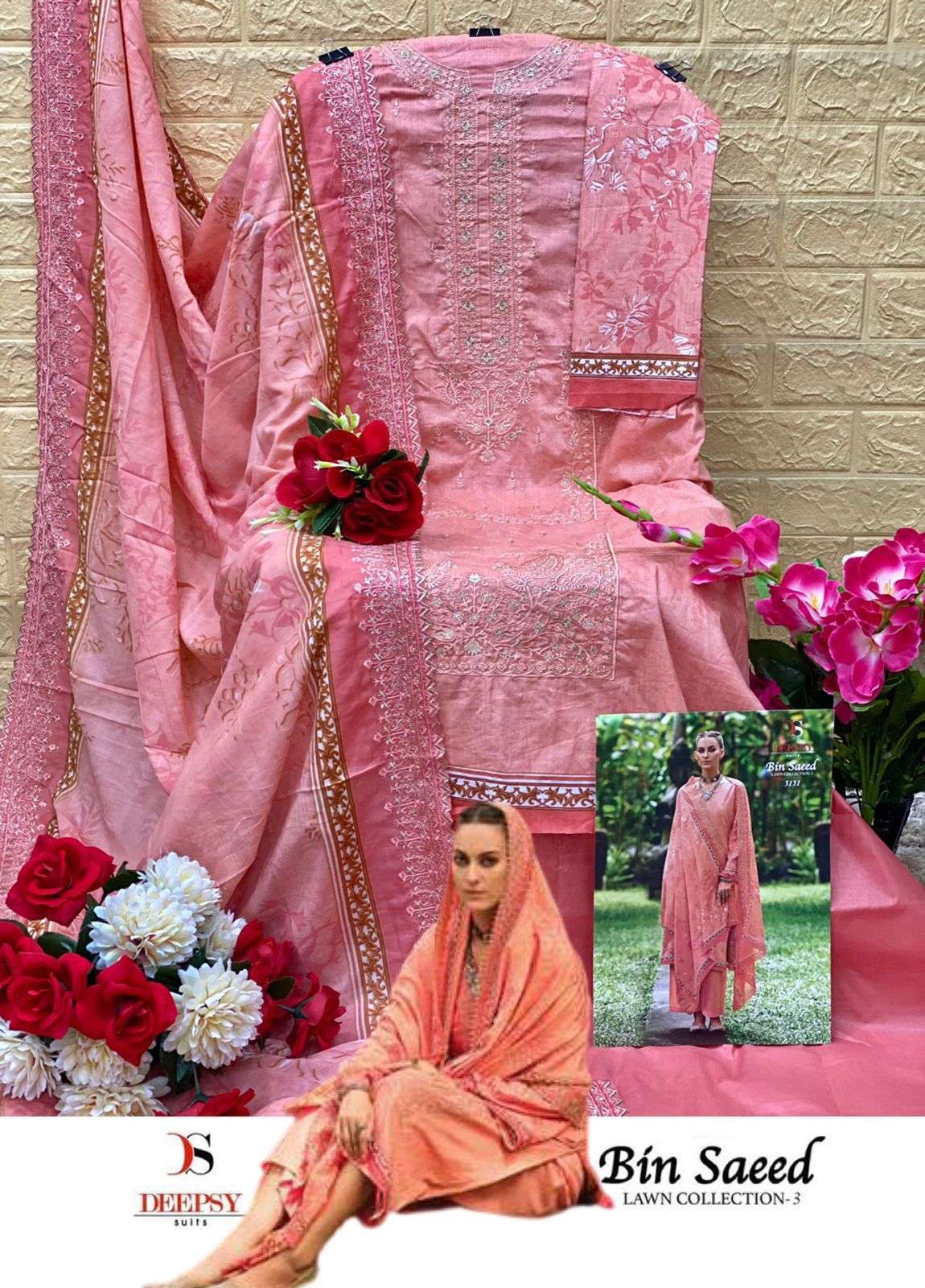 DEEPSY SUITS BIN SAEED LAWN COLLECTION VOL 3 