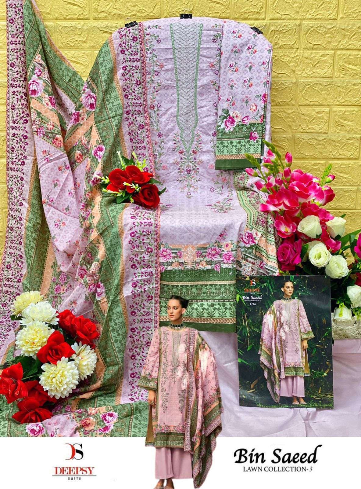 DEEPSY SUITS BIN SAEED LAWN COLLECTION VOL 3 