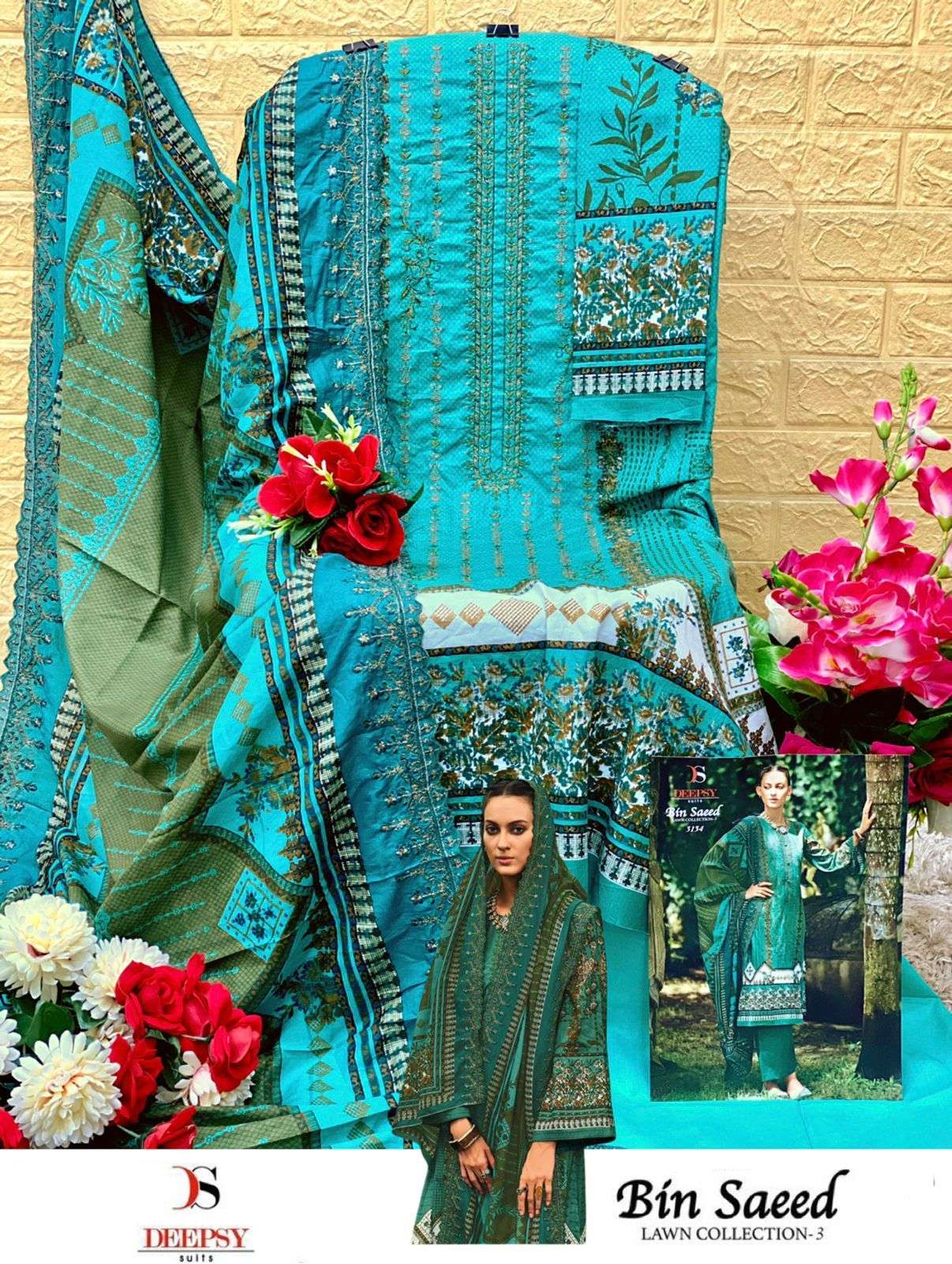 DEEPSY SUITS BIN SAEED LAWN COLLECTION VOL 3 