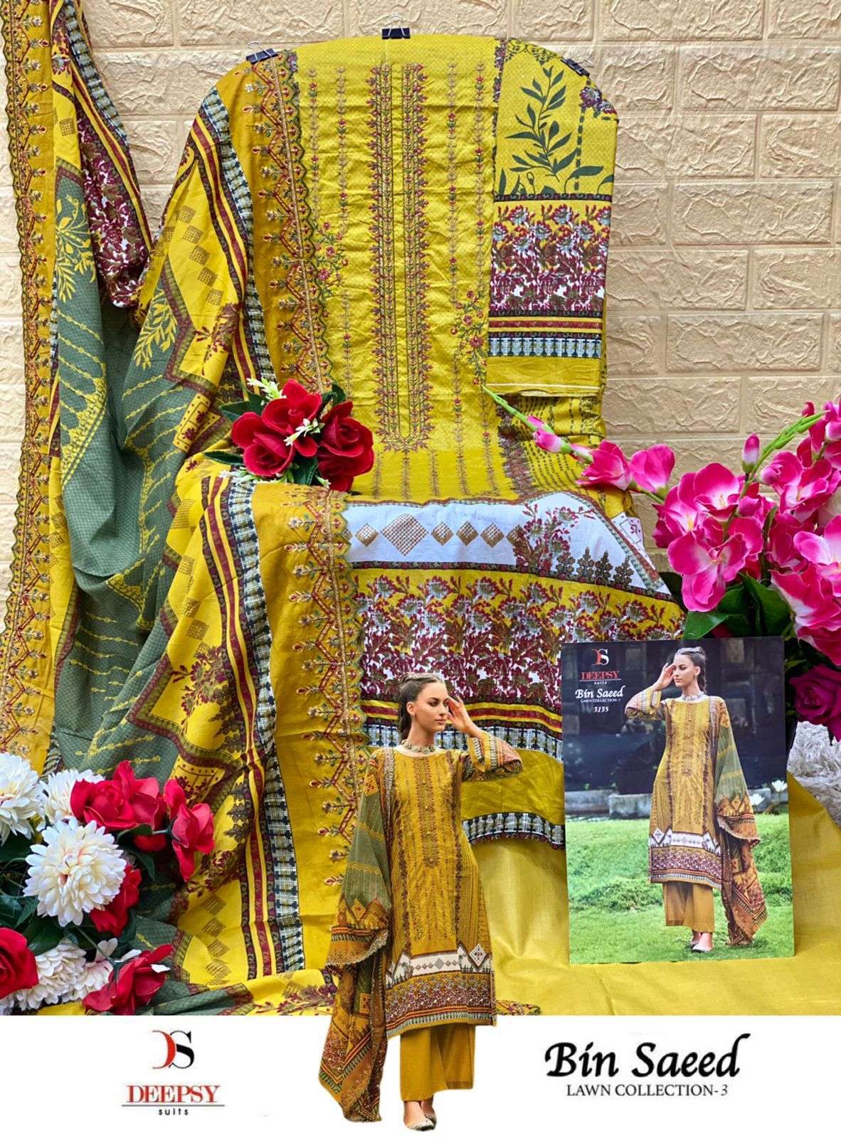 DEEPSY SUITS BIN SAEED LAWN COLLECTION VOL 3 