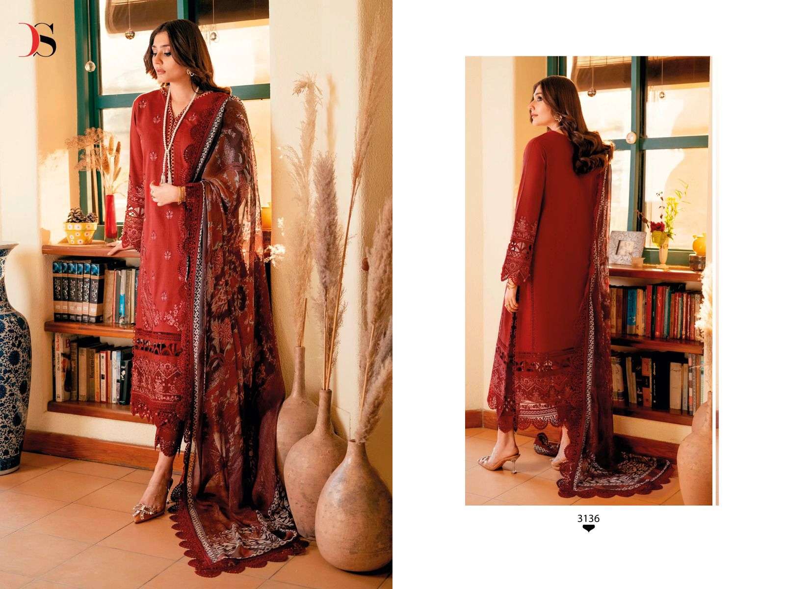 DEEPSY SUITS FIRDOUS OMBRE EMBROIDERED VOL 2