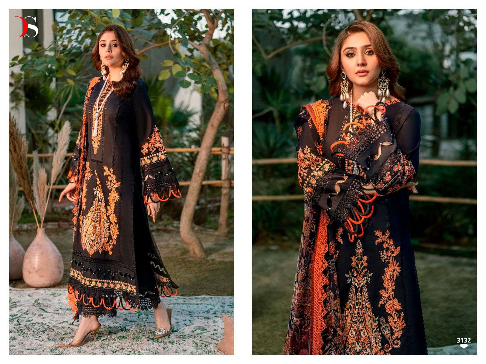 DEEPSY SUITS FIRDOUS OMBRE EMBROIDERED VOL 2 NX 