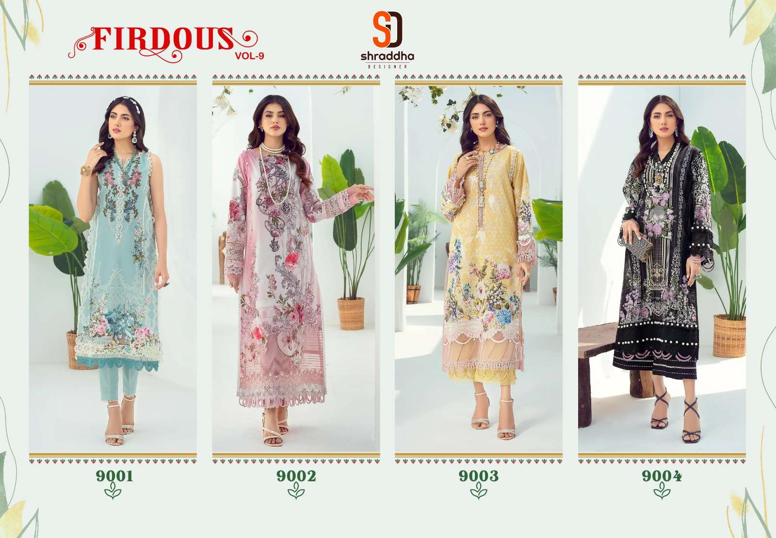 SHARADDHA DESIGNER FIRDOUS VOL 9