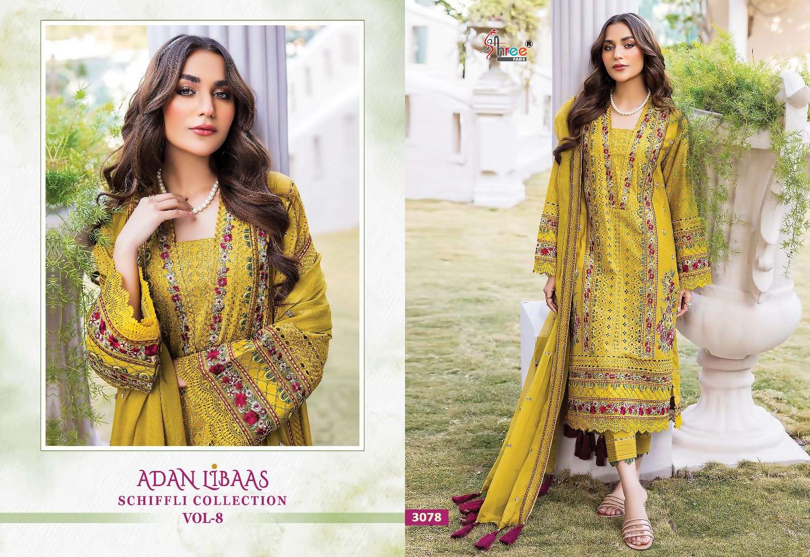SHREE FABS ADAN LIBAAS SCHIFFLI COLLECTION VOL 8