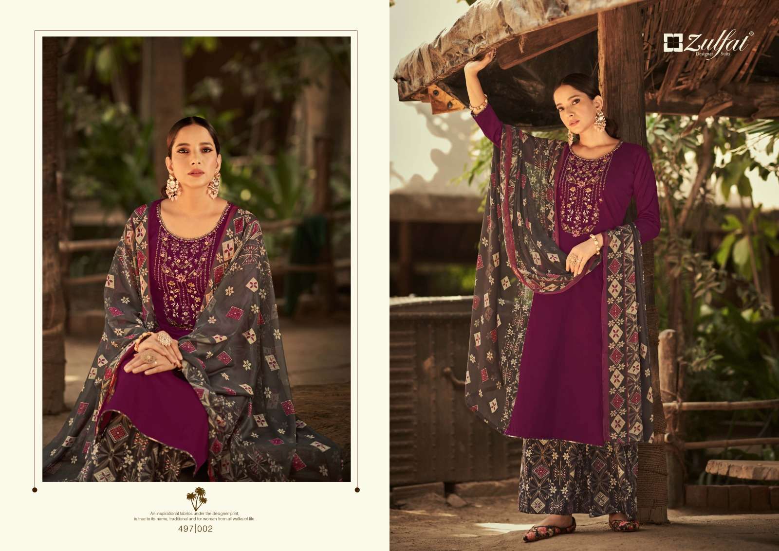 ZULFAT DESIGNER SUITS DAMINI VOL 2