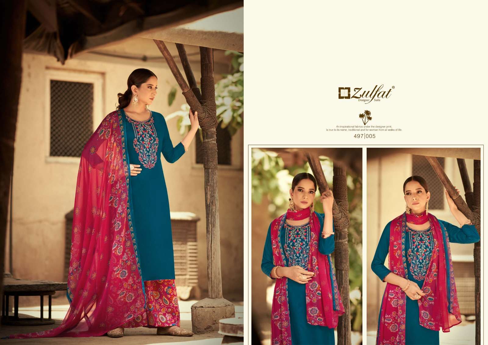 ZULFAT DESIGNER SUITS DAMINI VOL 2
