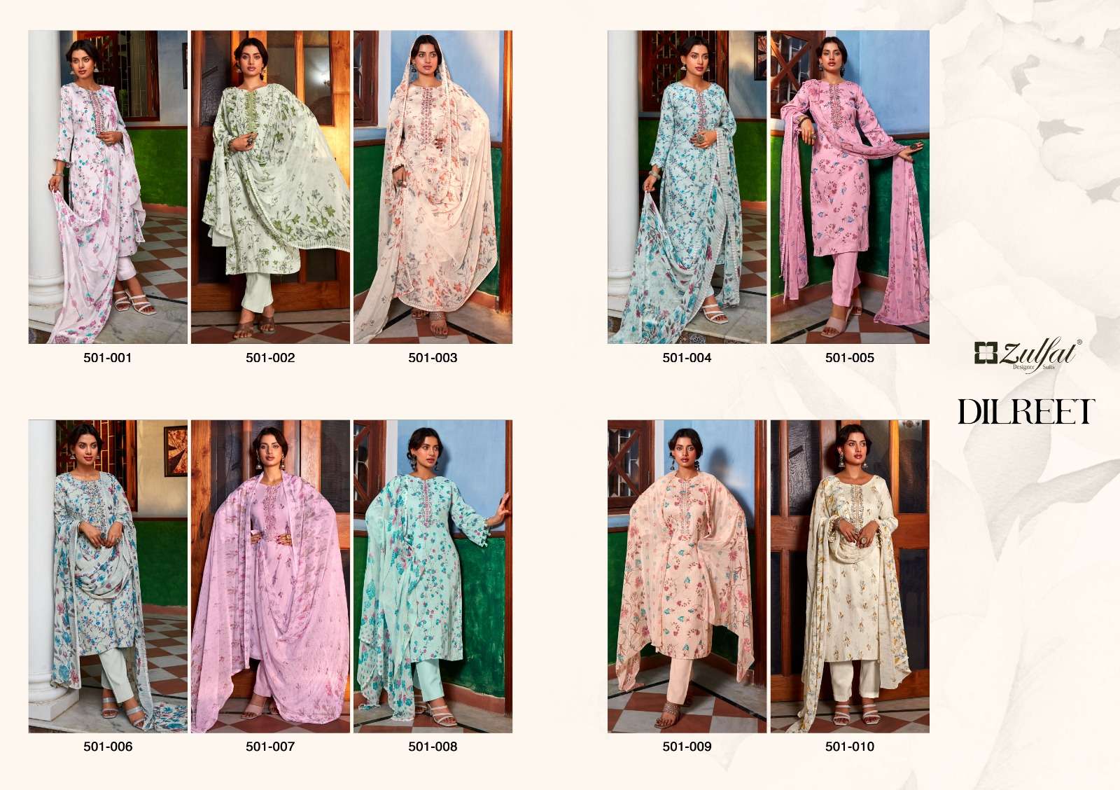 ZULFAT DESIGNER SUITS DILREET