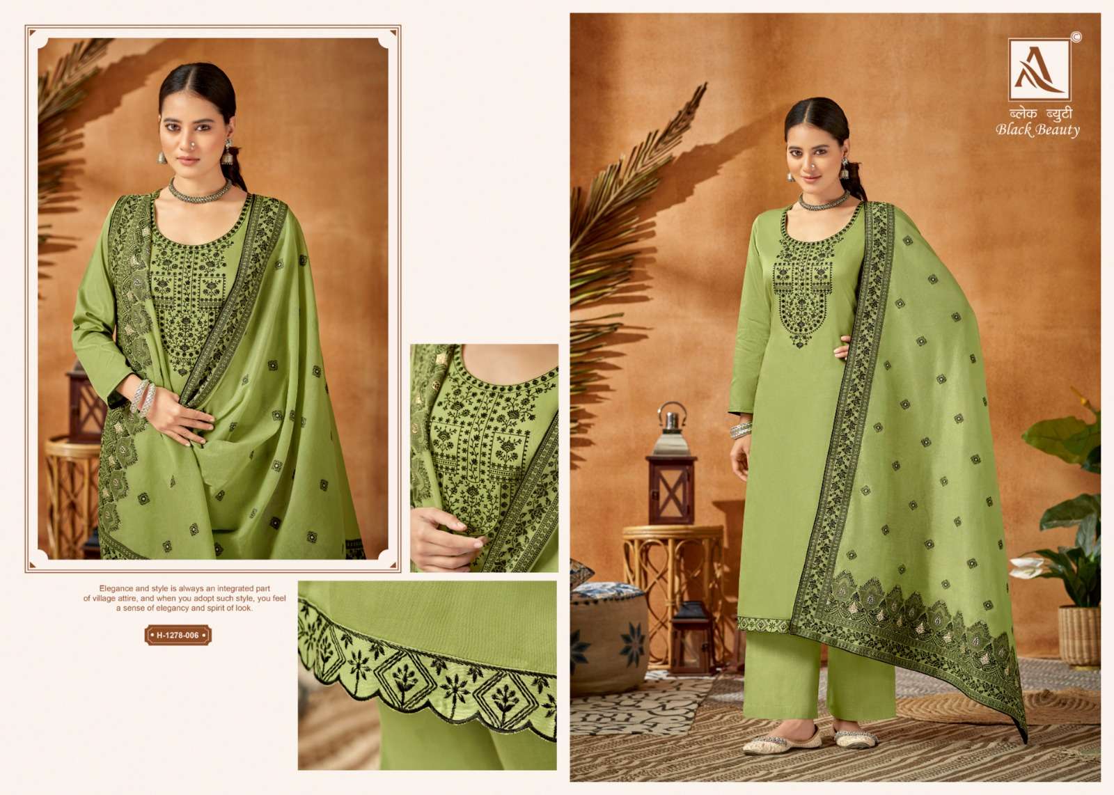 ALOK SUITS BLACK BEAUTY 