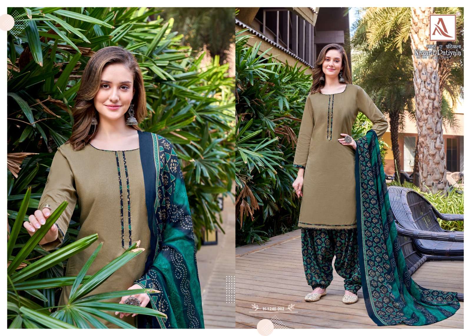 ALOK SUITS NAZAR E PATIYALA 