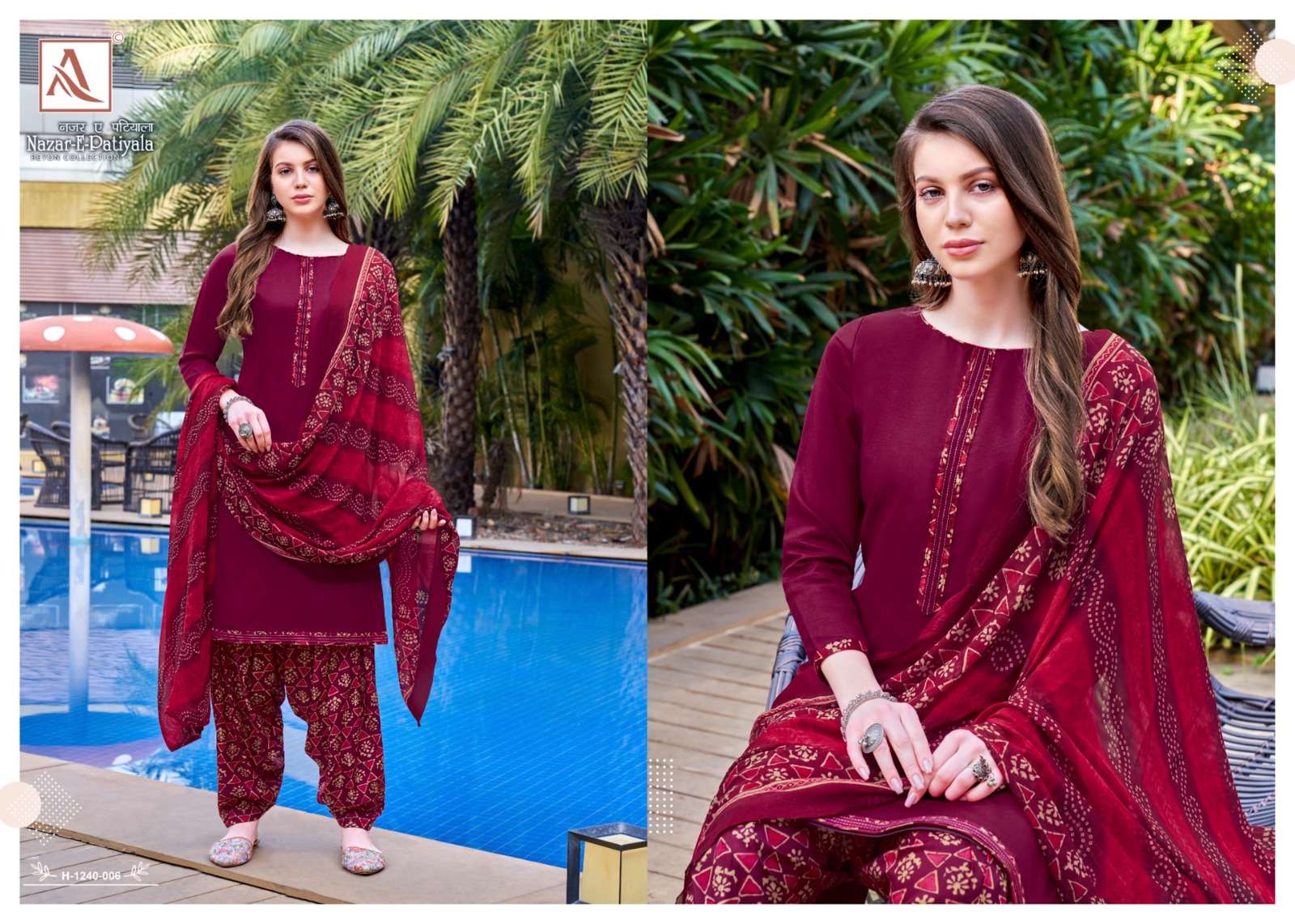 ALOK SUITS NAZAR E PATIYALA 