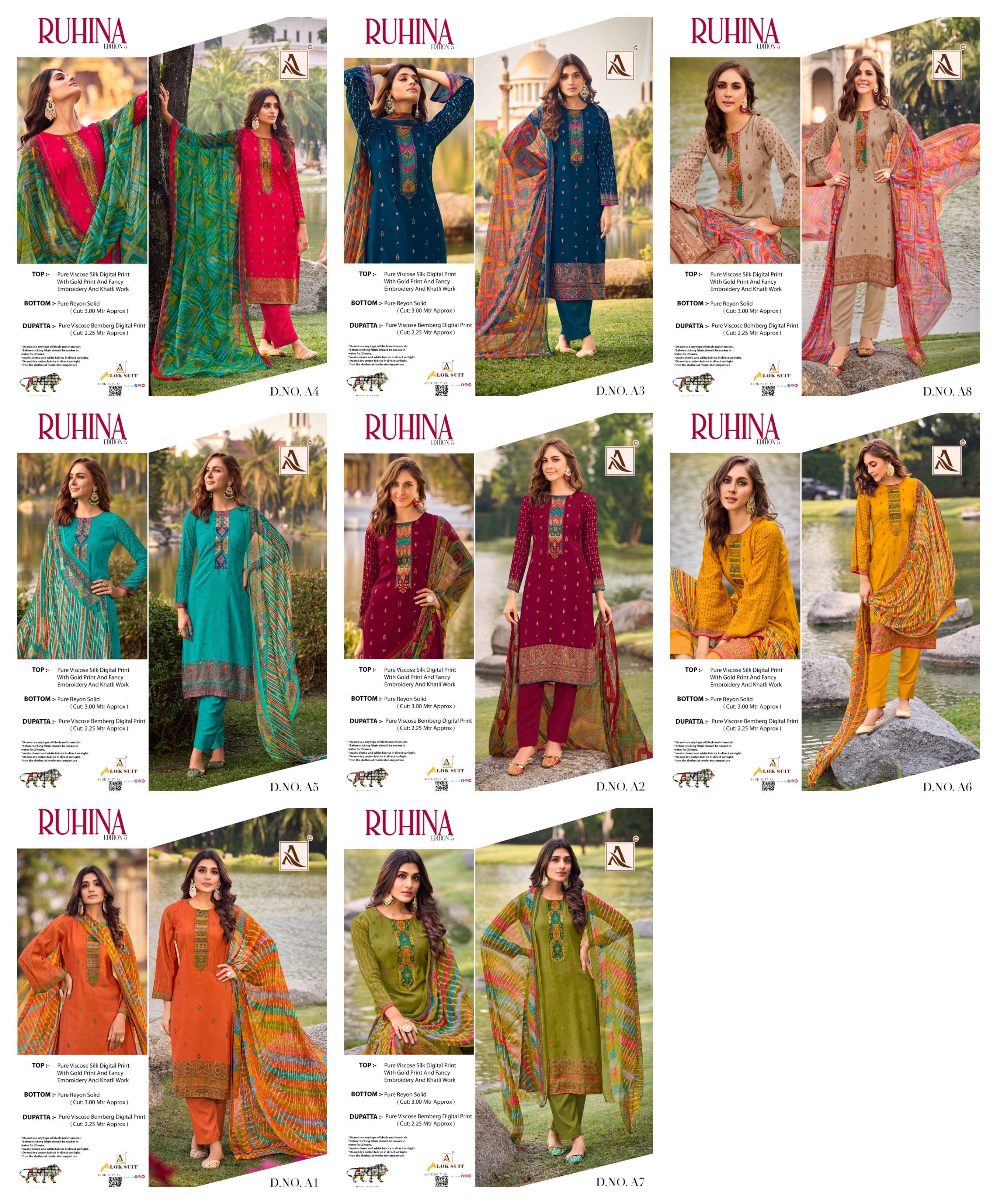 ALOK SUITS RUHINA VOL 5