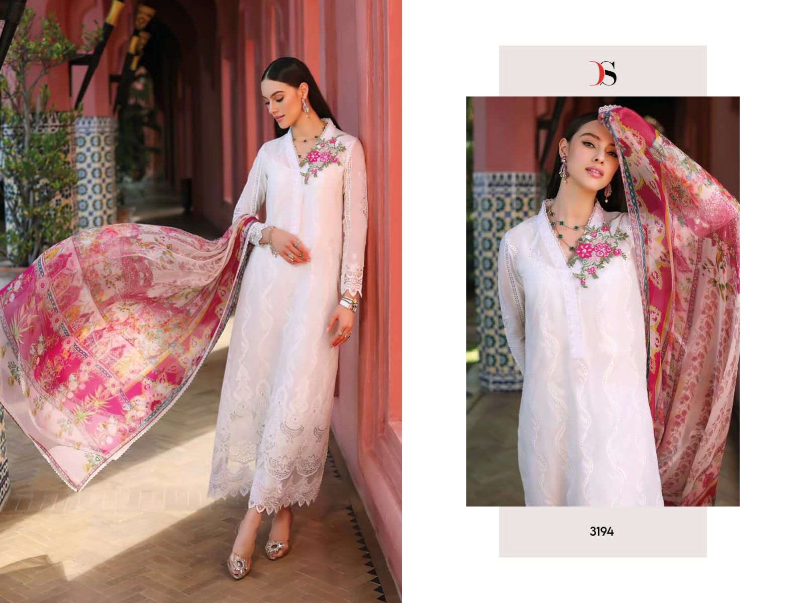 DEEPSY SUITS NOOR LUXURY CHIKANKARI LAWN 23 