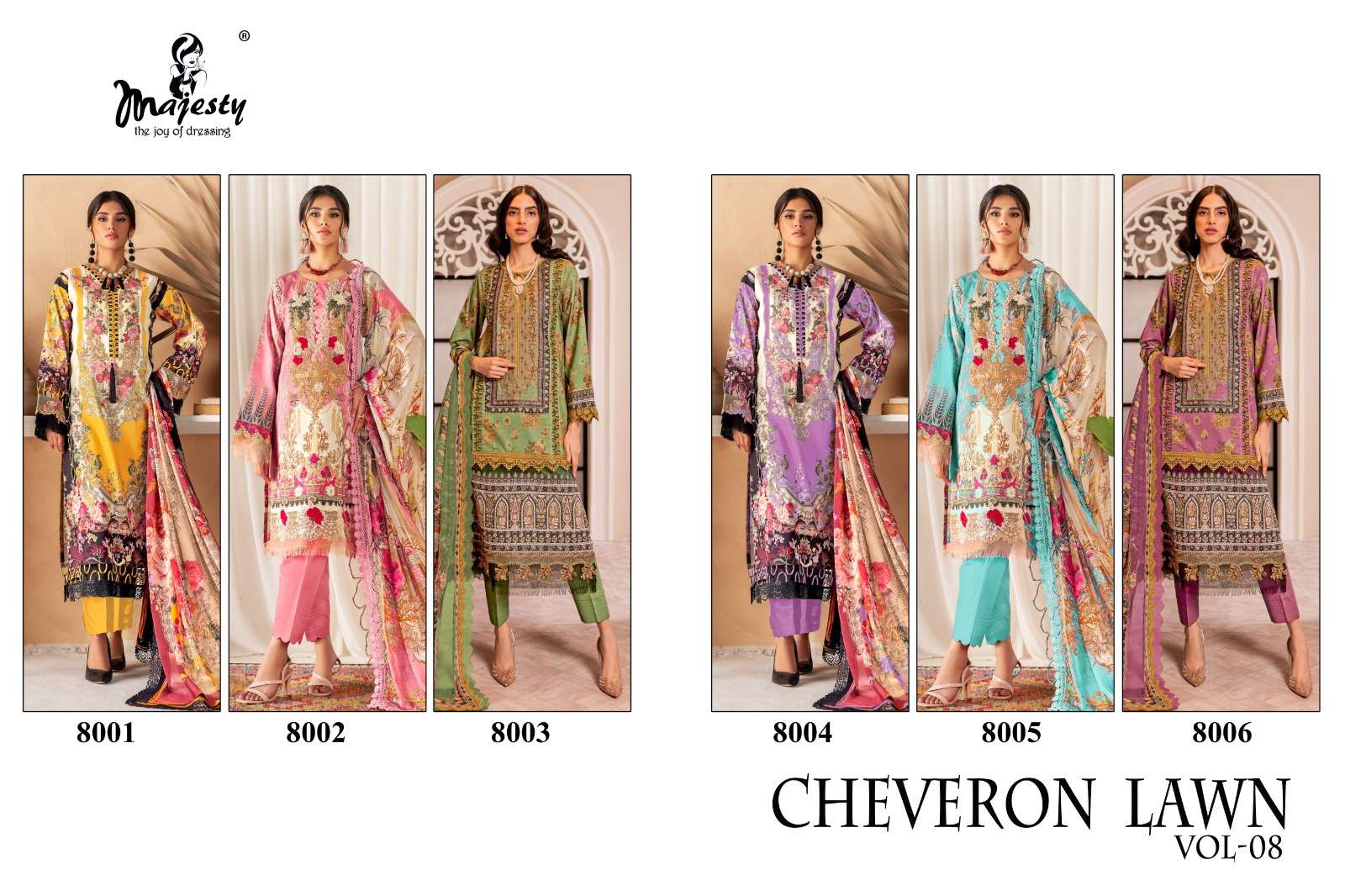 MAJESTY CHEVERON LAWN VOL 8