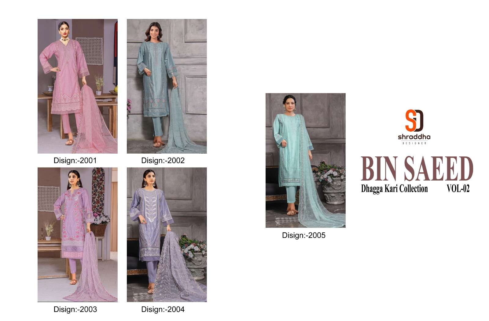 SHARADDHA DESIGNER BIN SAEED DHAGGAKARI COLLECTION VOL 2