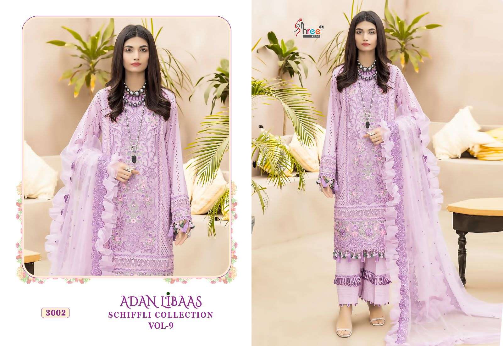 SHREE FABS ADAN LIBAAS SCHIFFLI COLLECTION VOL 9 