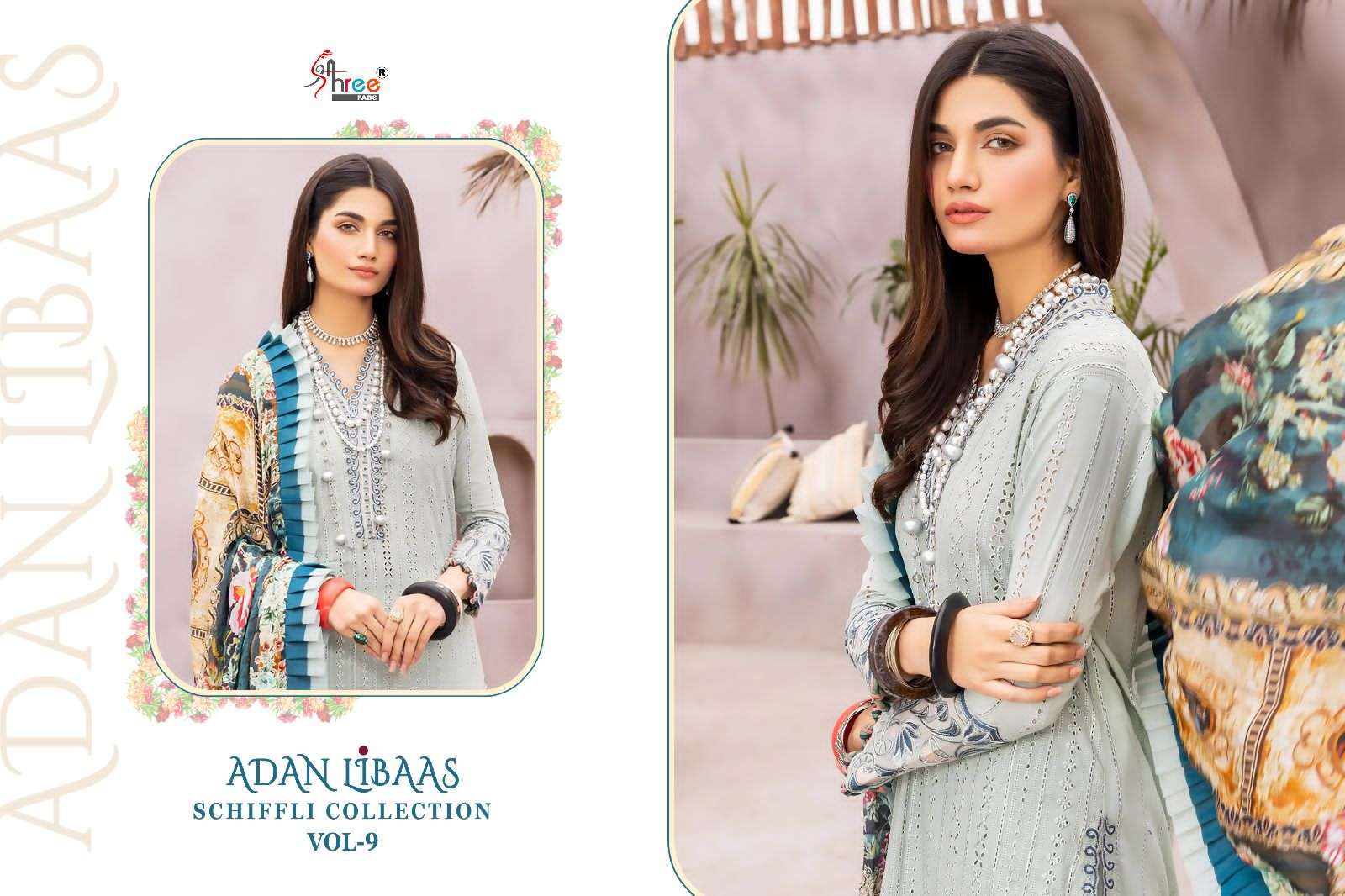 SHREE FABS ADAN LIBAAS SCHIFFLI COLLECTION VOL 9 